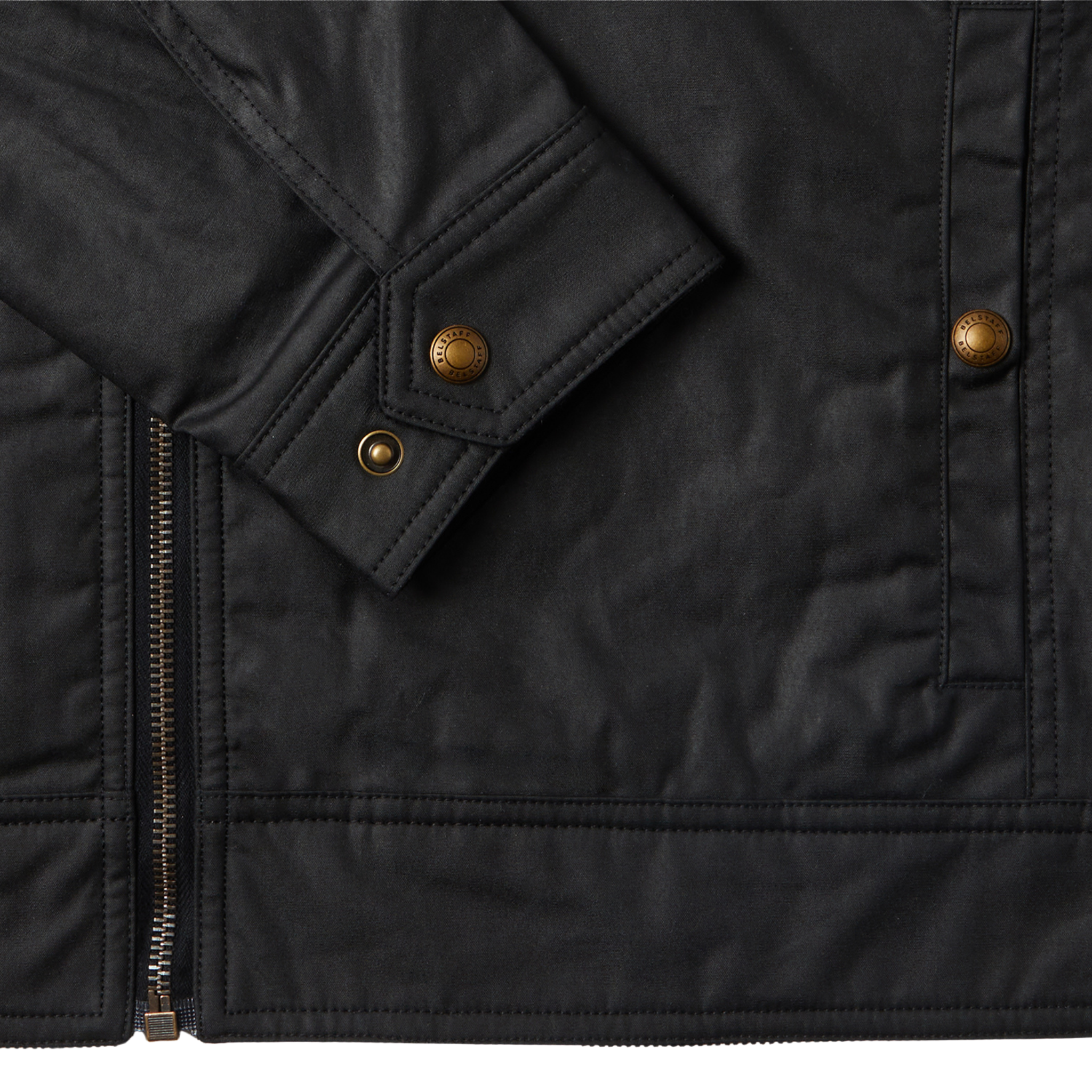 Mens Belstaff Black Sideline Waxed Cotton Jacket