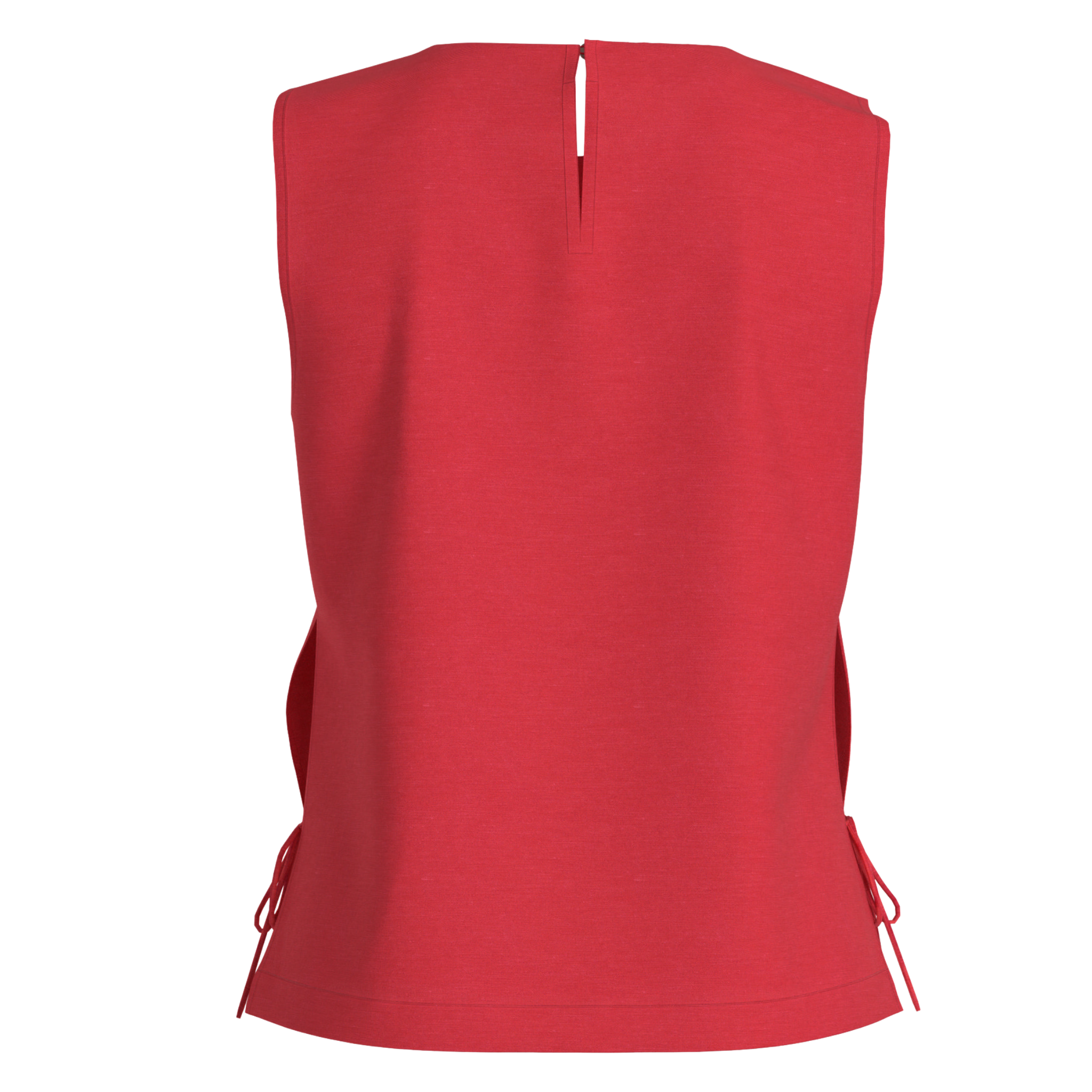 Womens Vila Hibiscus Viprisilla Tie Side Top