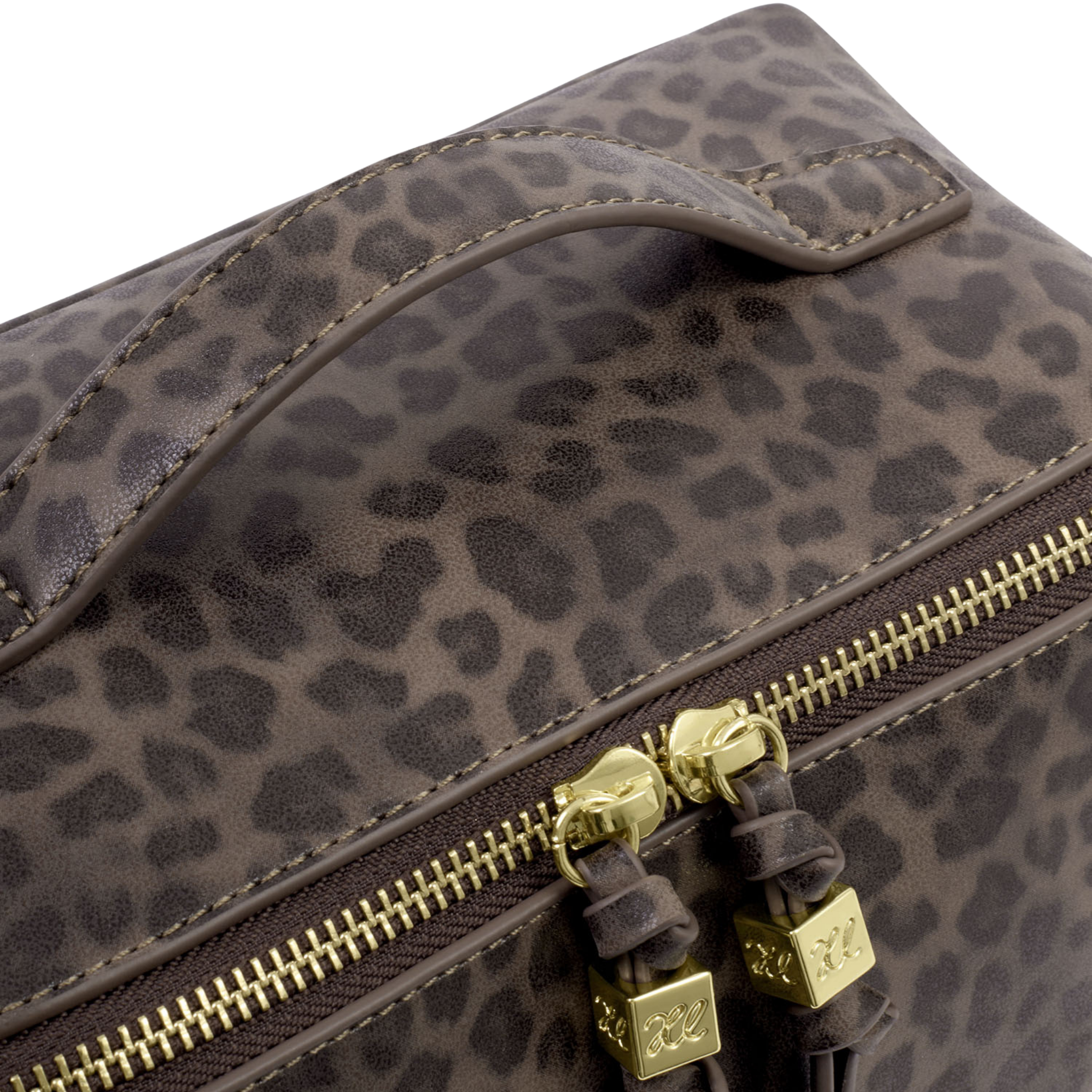 Womens Katie Loxton Leopard Soho Medium Wash Bag