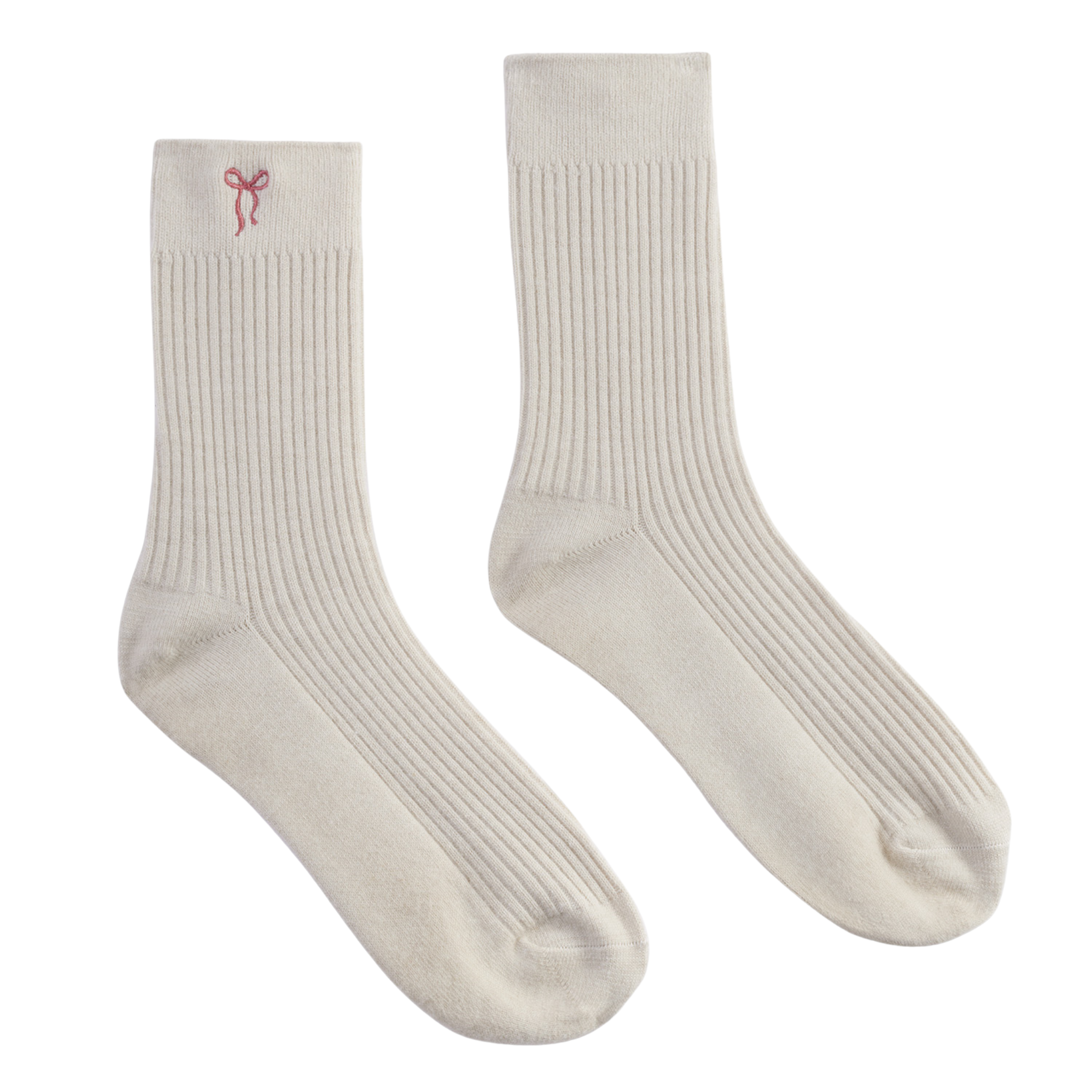 Womens Katie Loxton Off White Bow Gift Boxed Socks