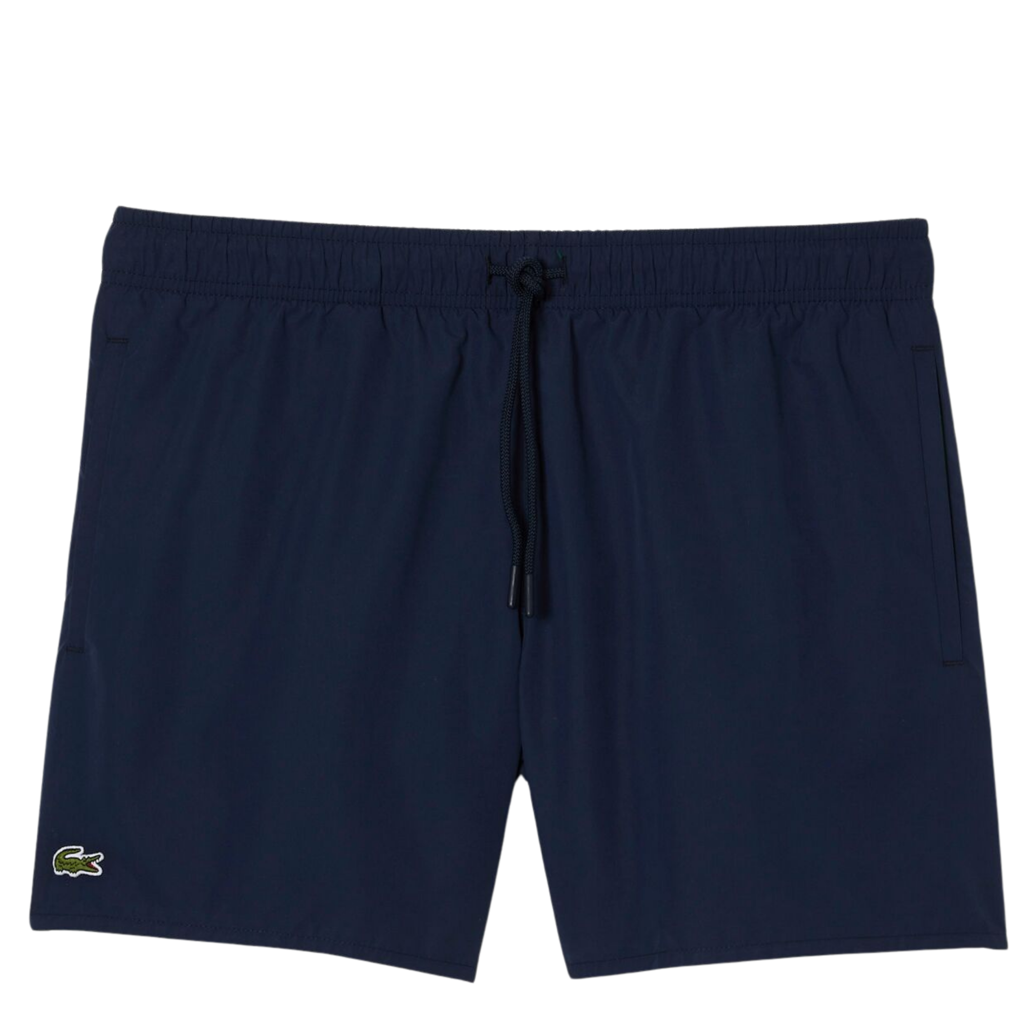 Mens Lacoste Navy/Green Quick-Dry Swim Shorts