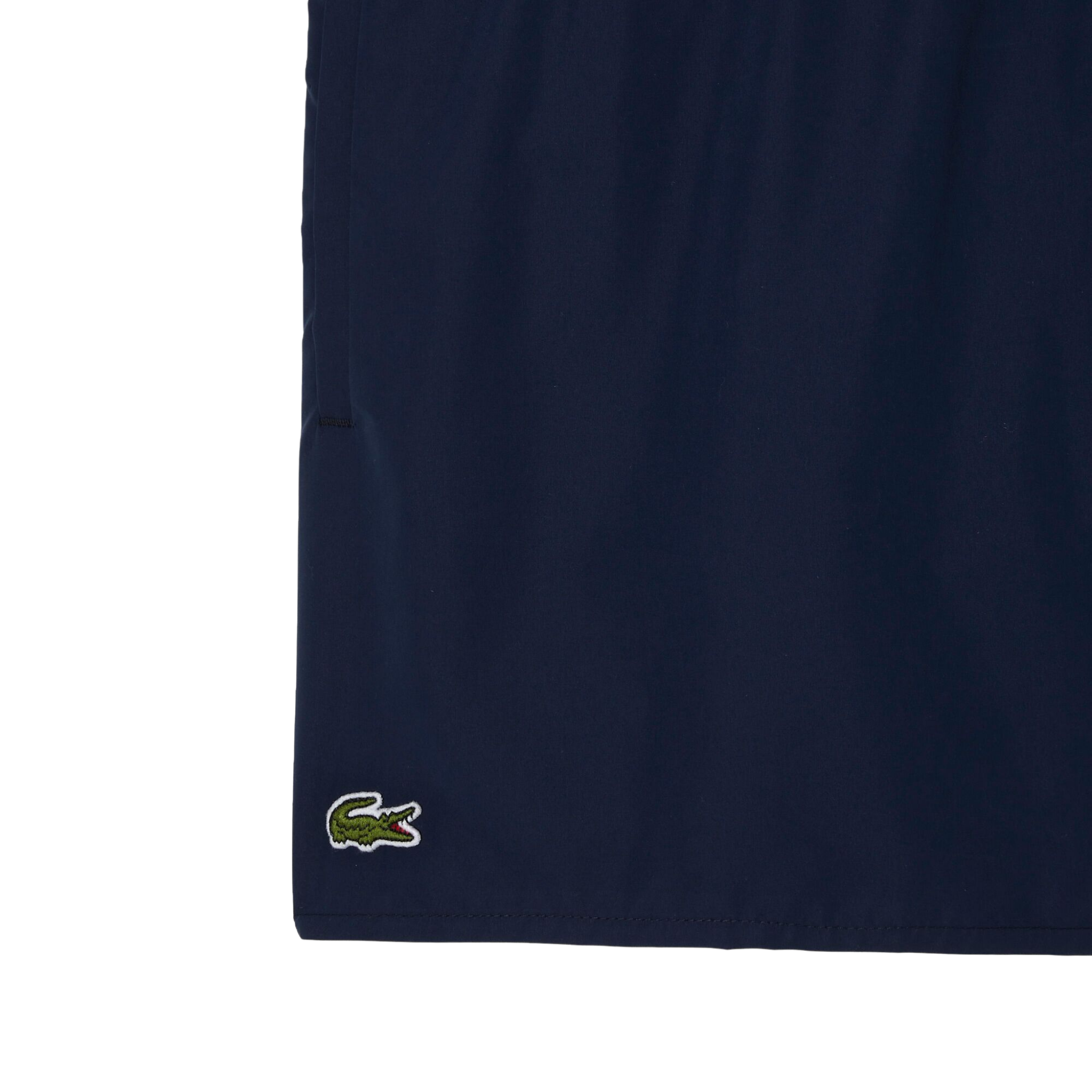 Mens Lacoste Navy/Green Quick-Dry Swim Shorts
