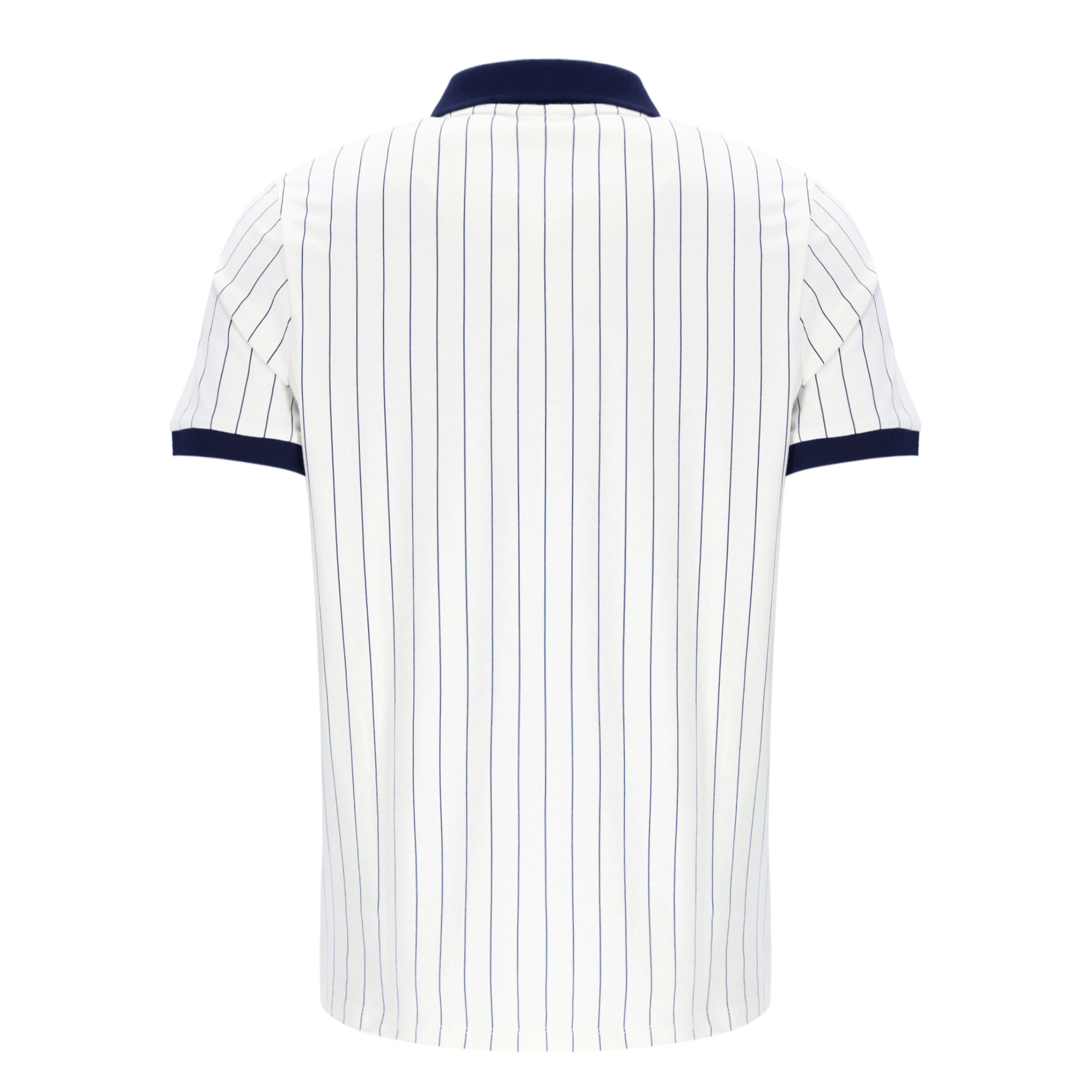 Mens Fila White/Navy/Red BB1 Vintage Striped S/s Polo Shirt