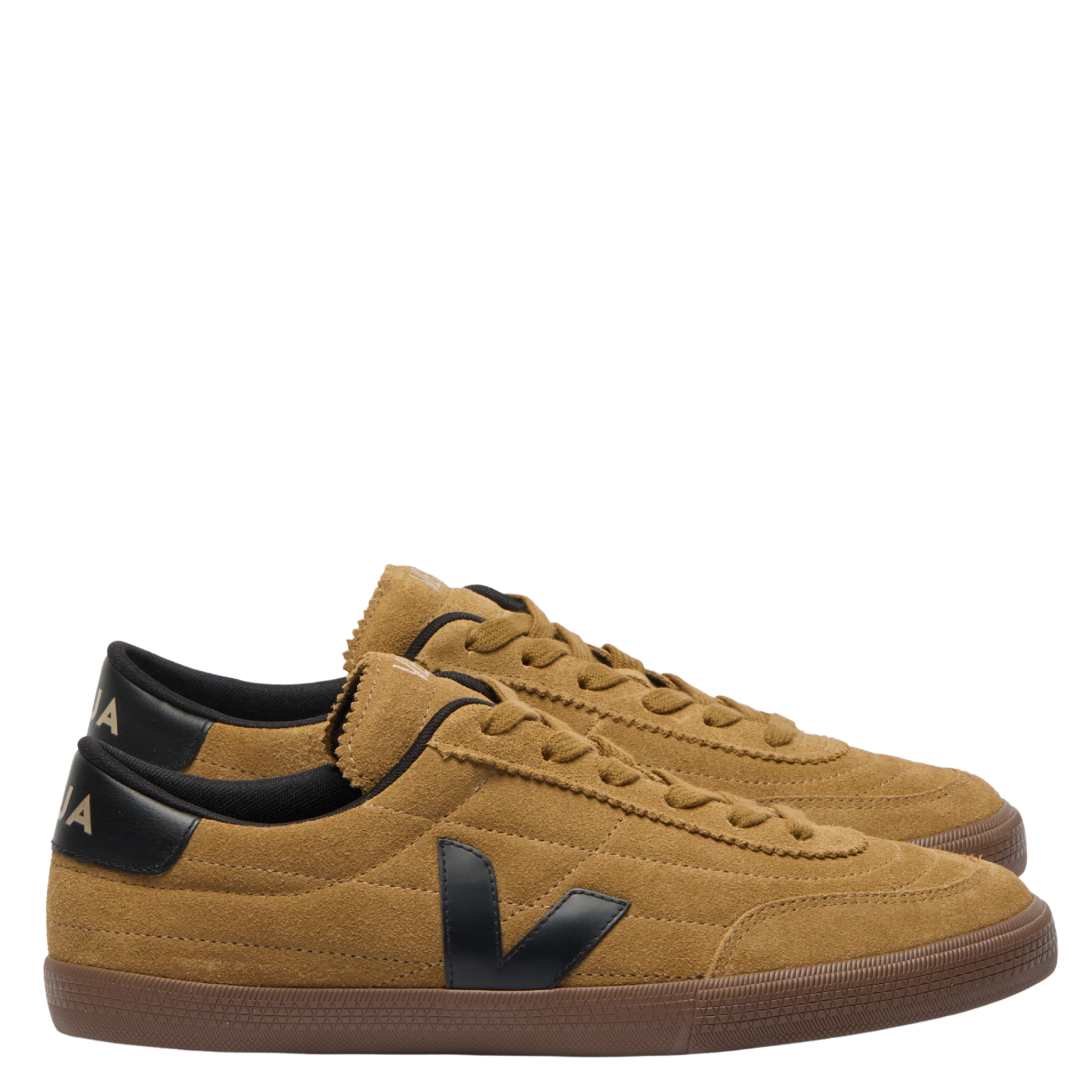 Mens VEJA Tent/Black/Bark Panenka Suede Trainers
