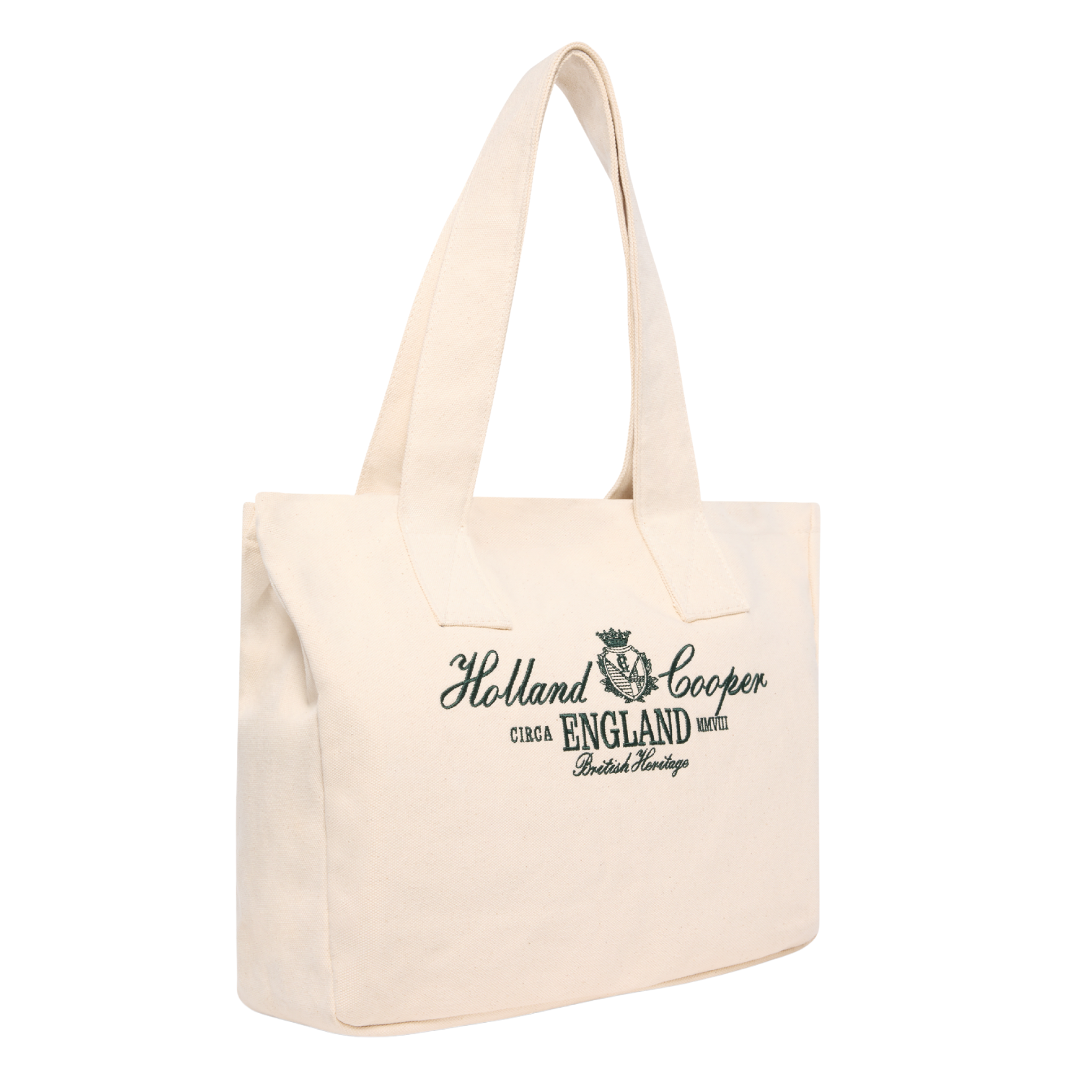 Womens Holland Cooper Ecru/Racing Green Essential Tote Bag