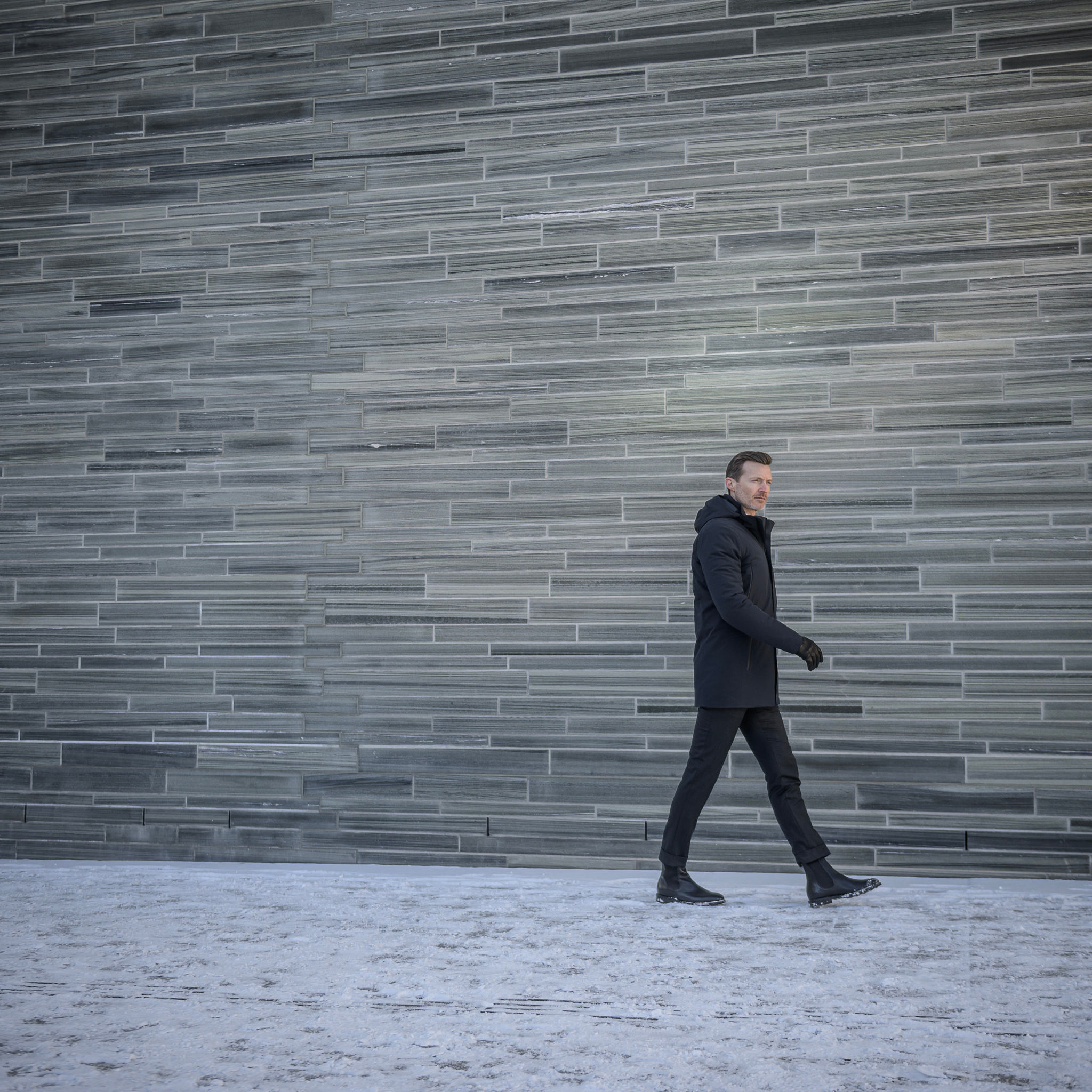 Mens UBR Black Storm Regulator Parka