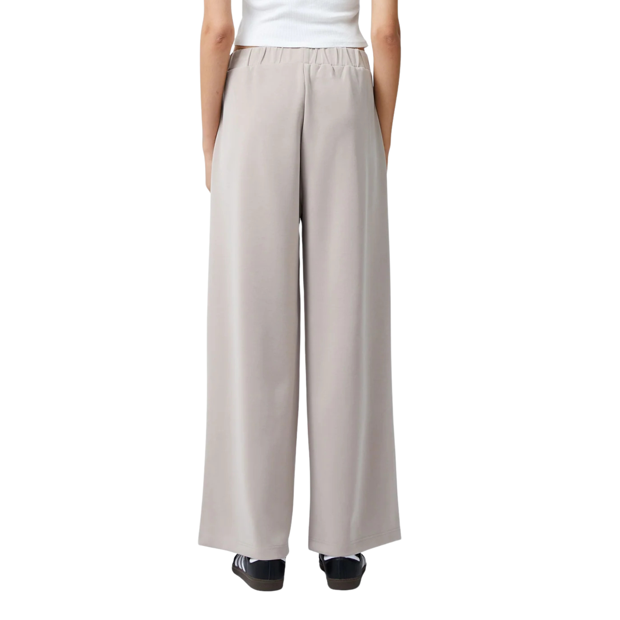 Womens French Connection Washed Macchiato Wren Wide Leg Trousers