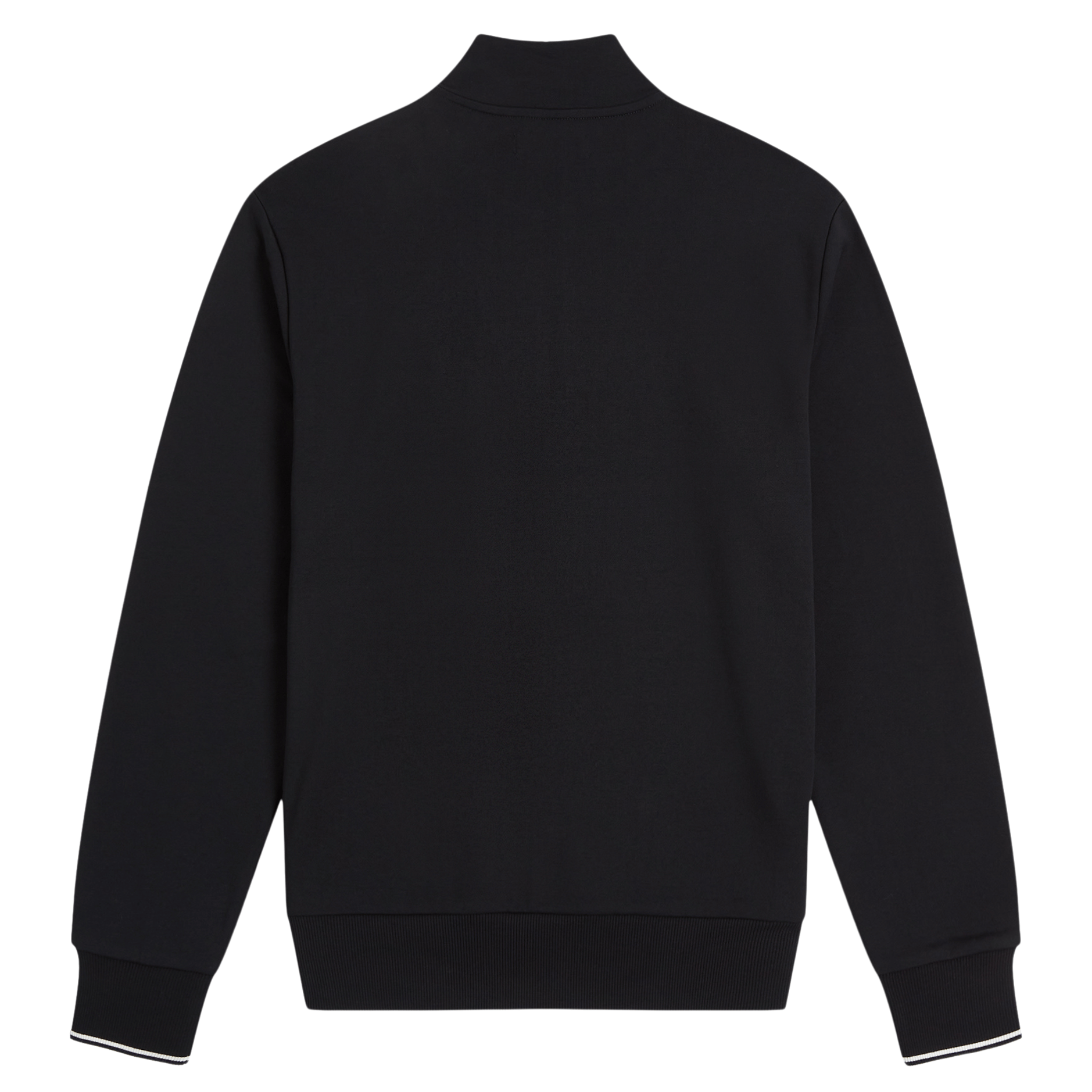 Mens Fred Perry Black Half Zip Sweatshirt