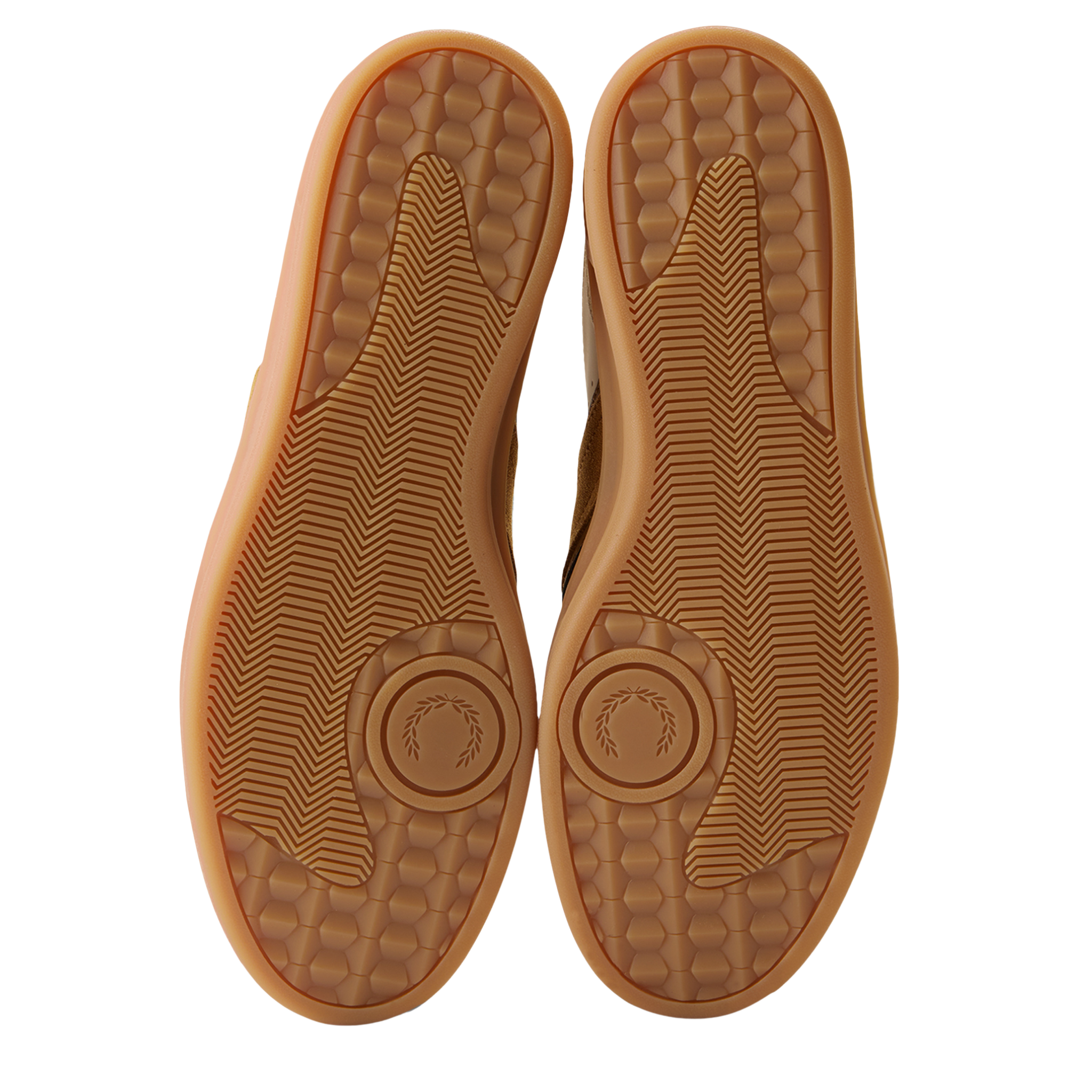 Mens Fred Perry Oatmeal B4 Leather/Suede Trainers