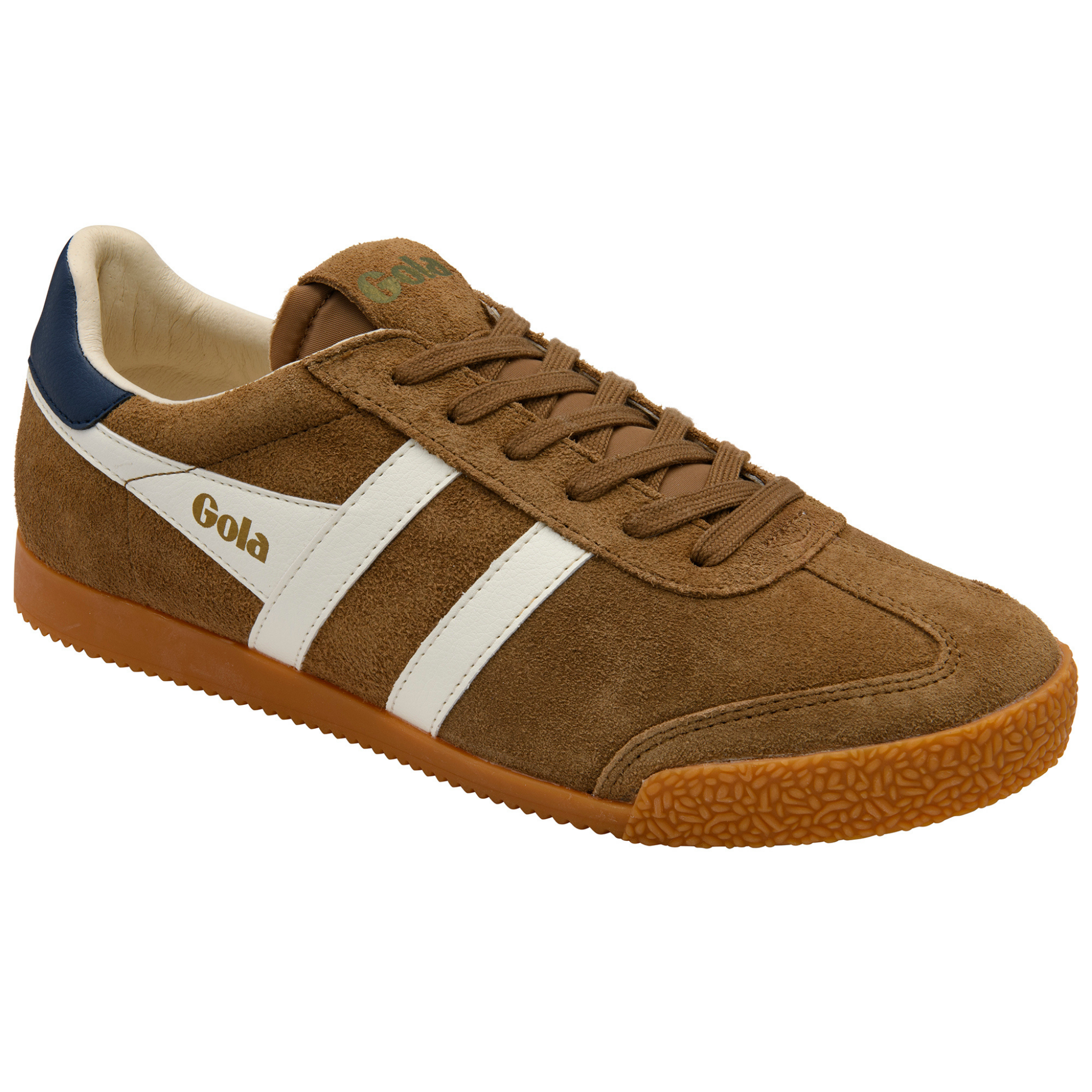Mens Gola Tobacco/Off White/Navy Elan Trainers