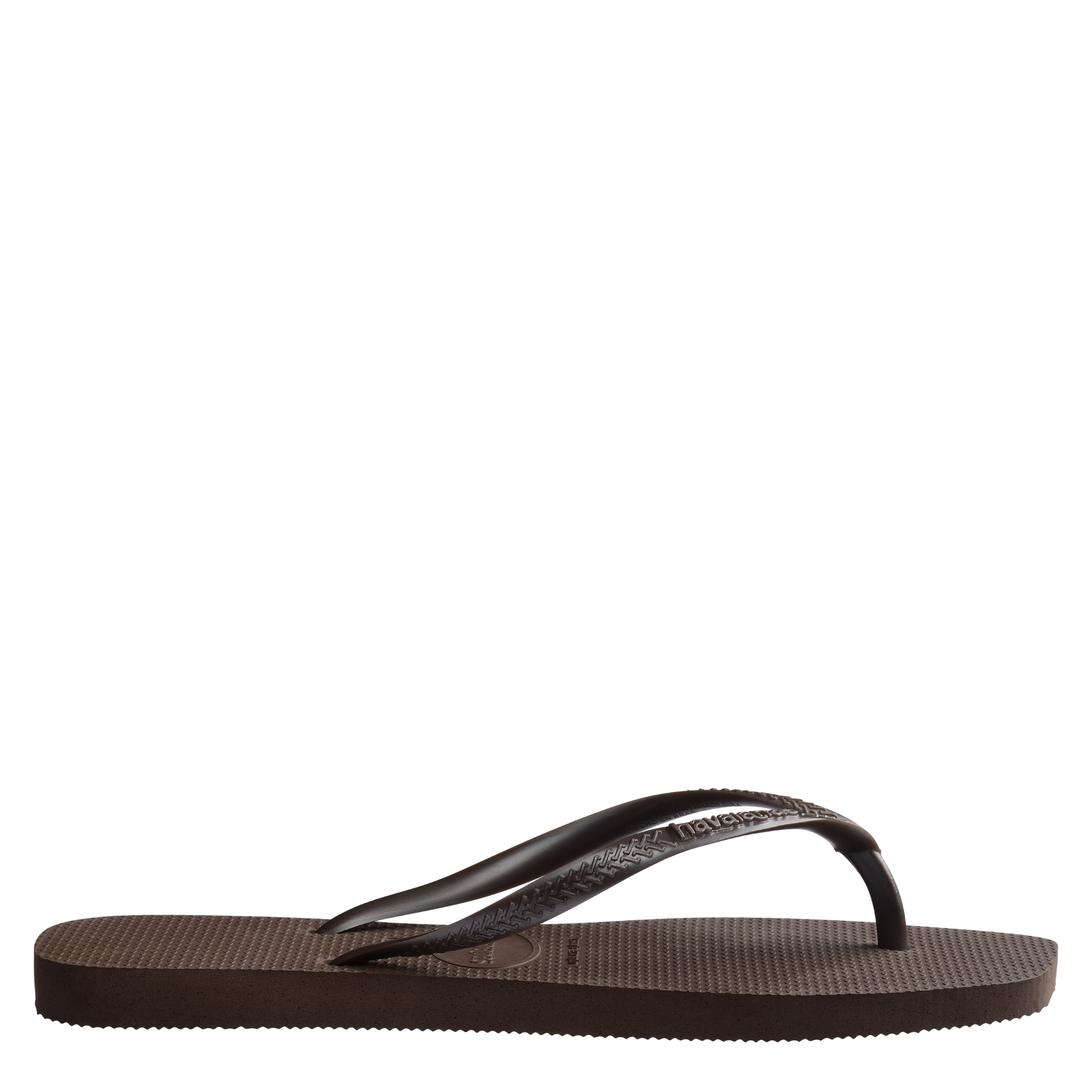 Womens Havaianas Dark Brown Slim Square Flip Flops
