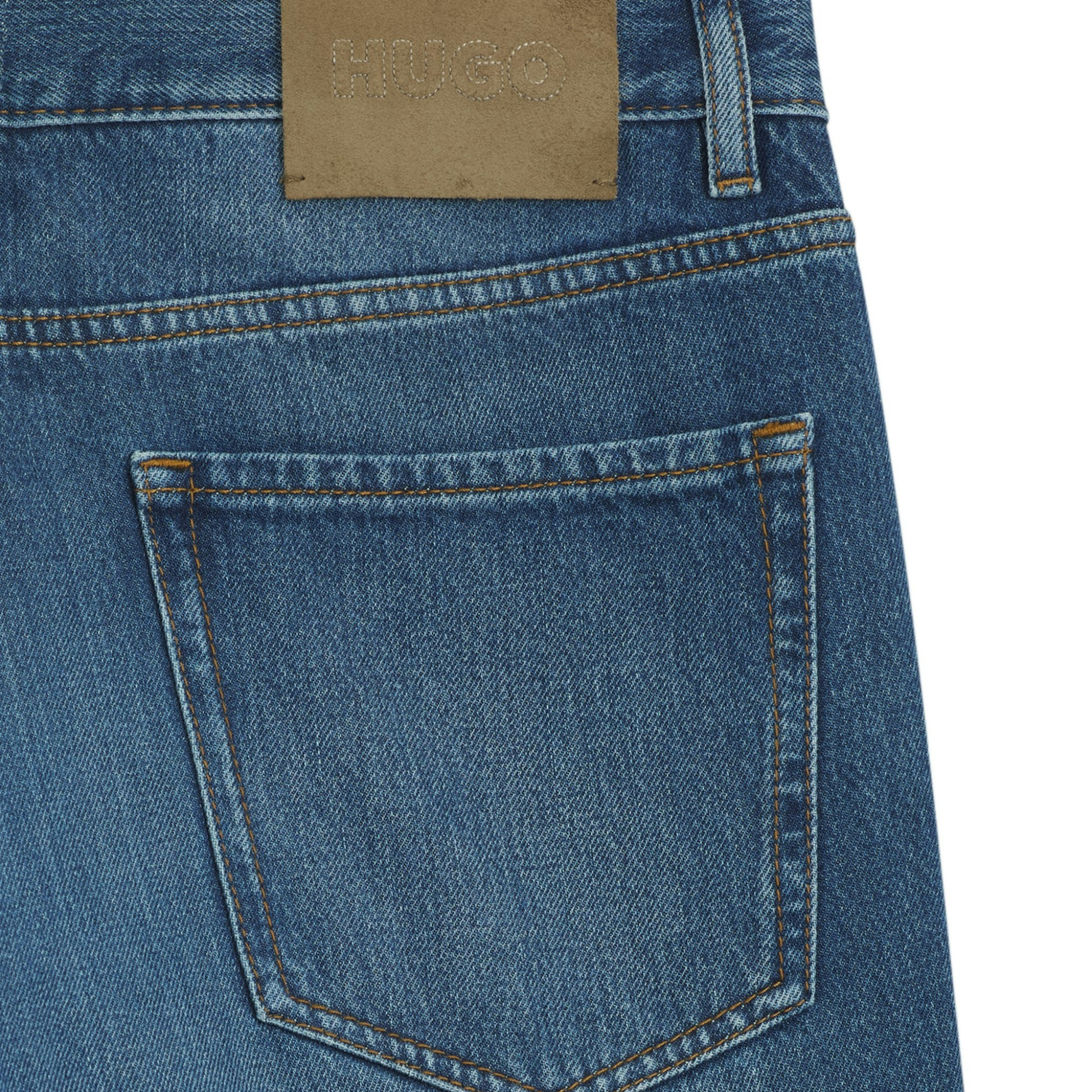 Mens HUGO Dark Blue HUGO 838 Relaxed Fit Jeans