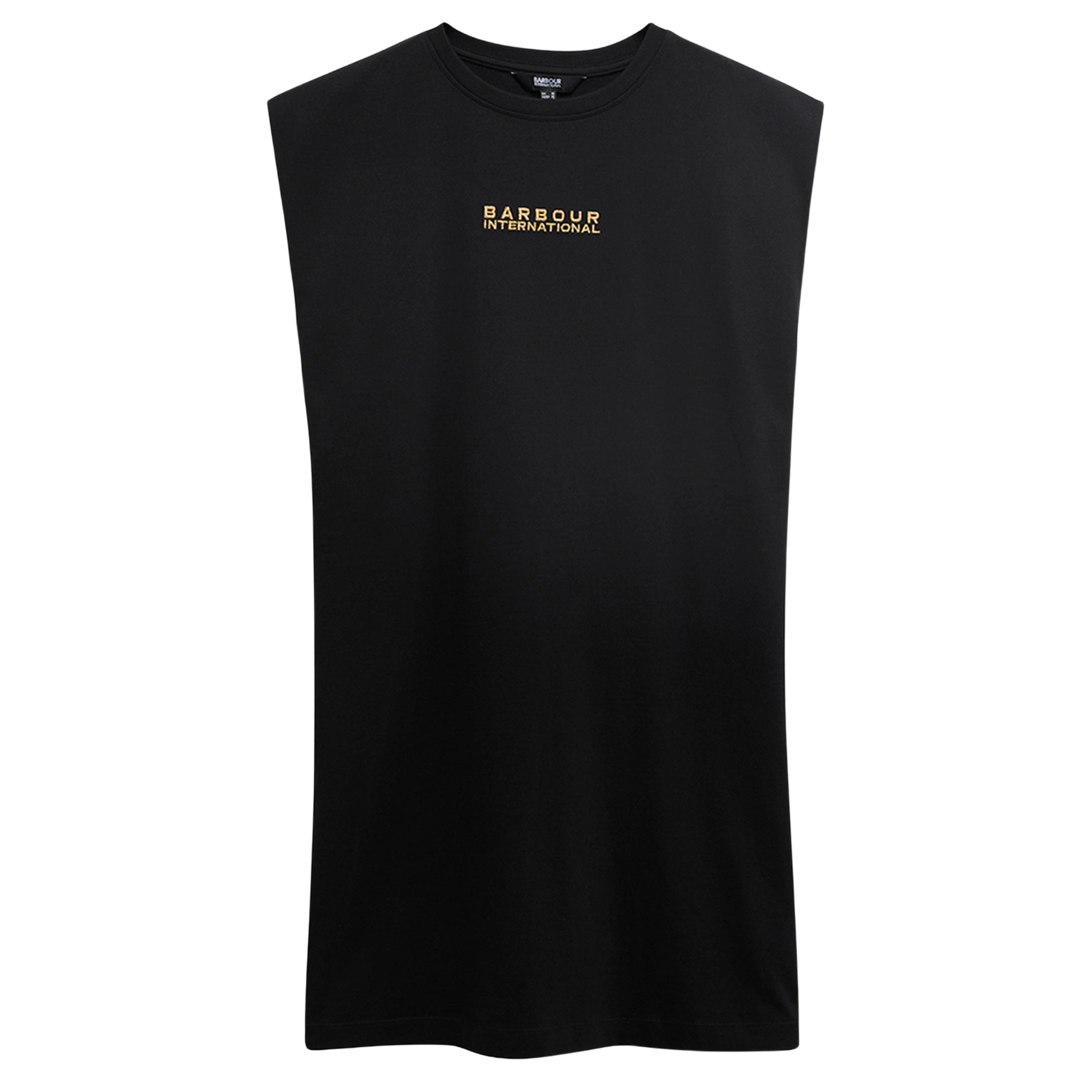 Womens Barbour International Black Niamh Mini Jersey Dress