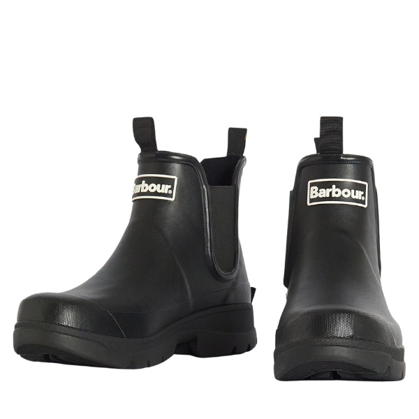 Mens Barbour Black Nimbus Chelsea Wellington