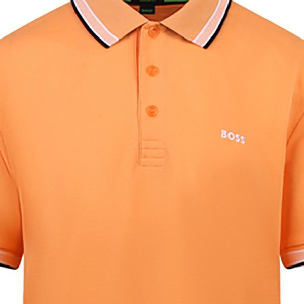 Mens BOSS Open Orange Paddy S/s Polo Shirt