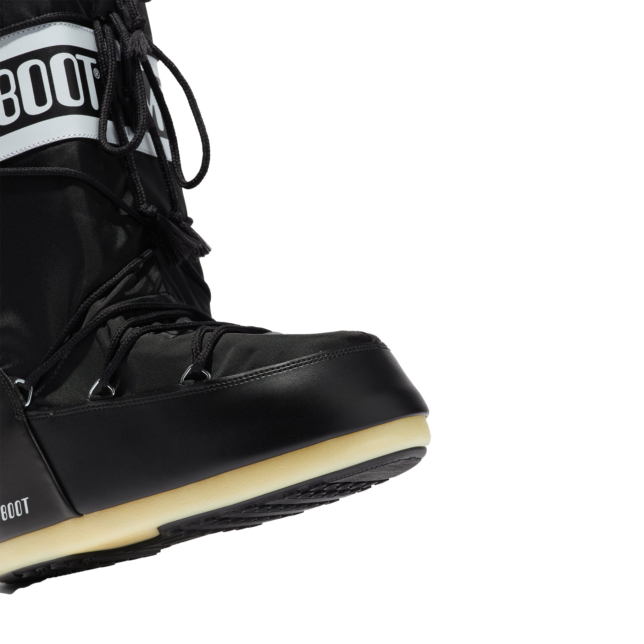 Womens Moon Boot Black Icon Nylon Boots
