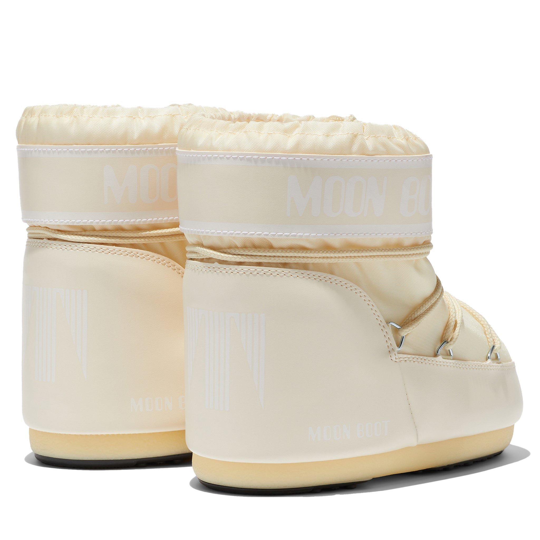 Womens Moon Boot Cream Icon Low Nylon Boots