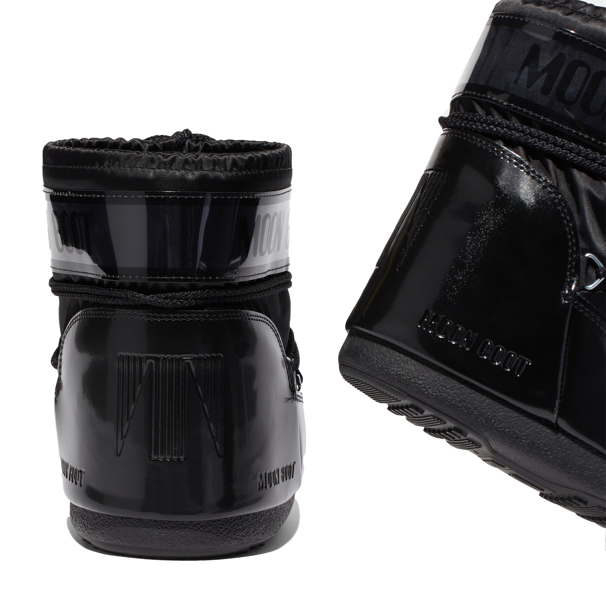 Womens Moon Boot Black Icon Low Glance Boots