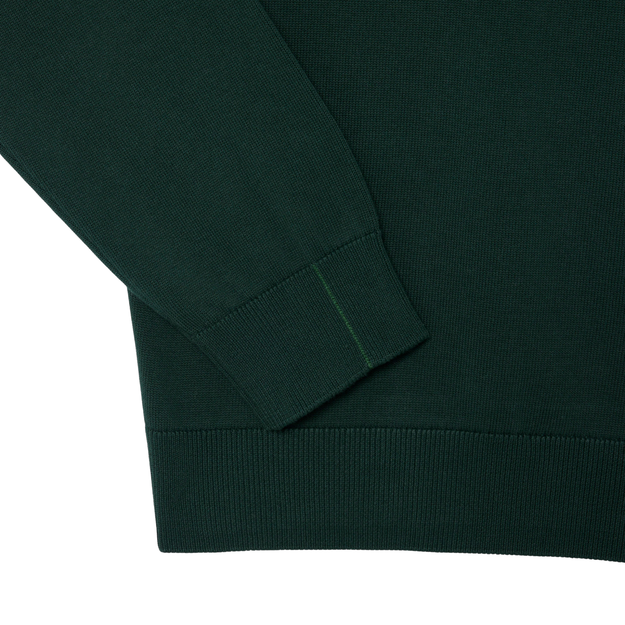 Mens Lacoste Sinople Green Crew Neck Knit Jumper