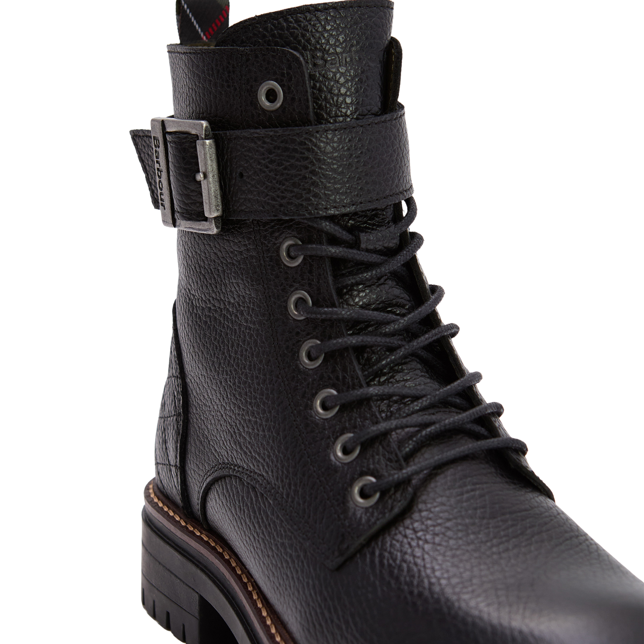 Womens Barbour Black Heidi Lace Up Boots