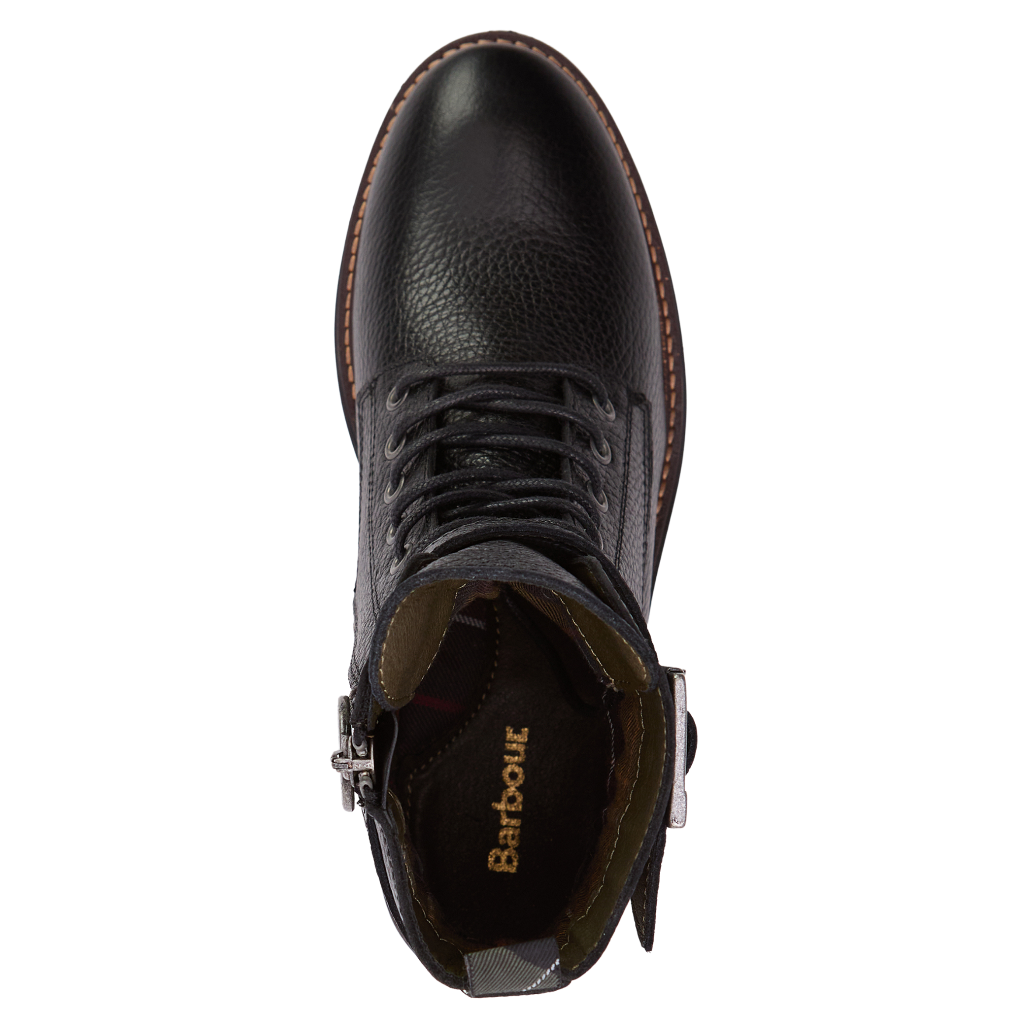 Womens Barbour Black Heidi Lace Up Boots