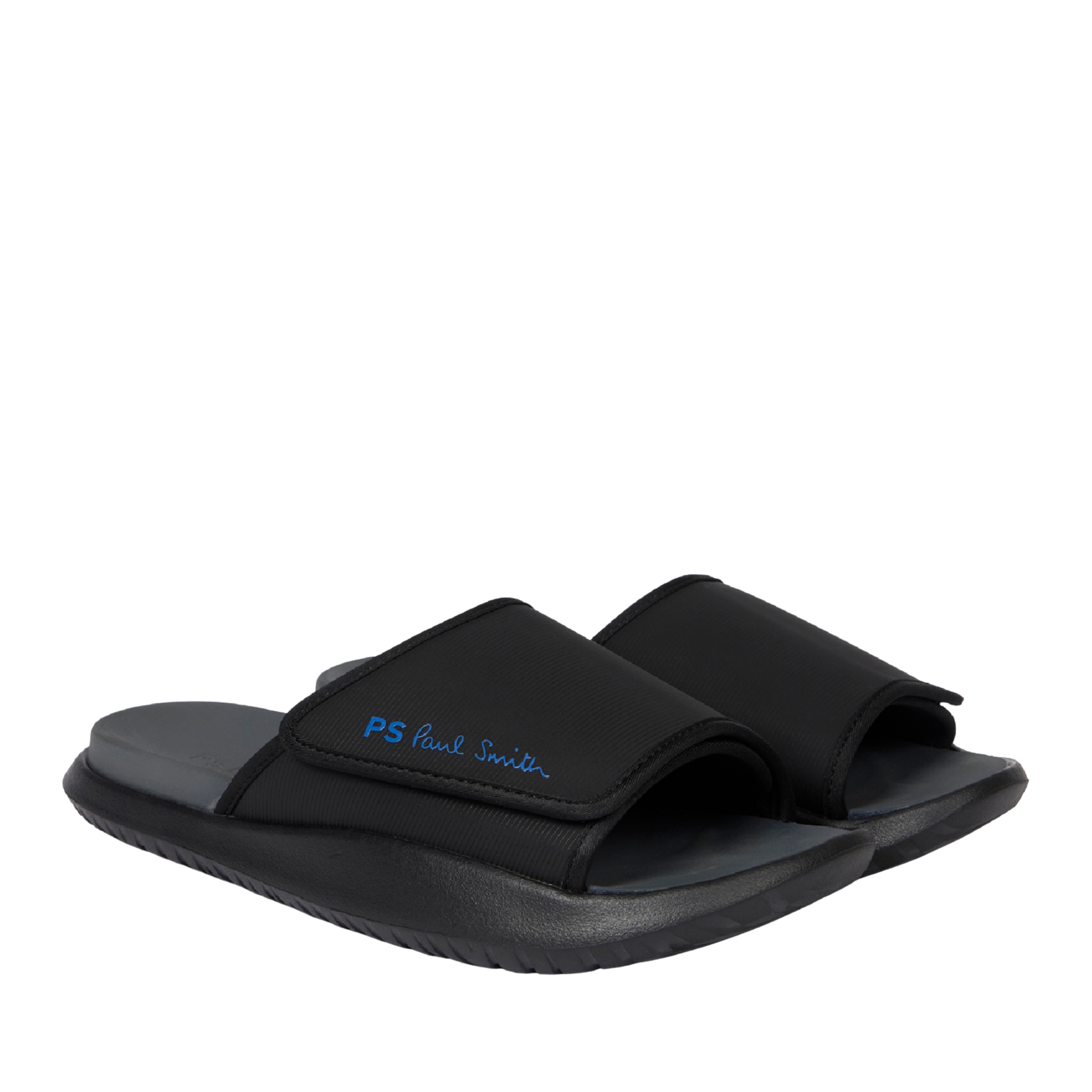 Mens Paul Smith Black Chiba Premium Velcro Slides