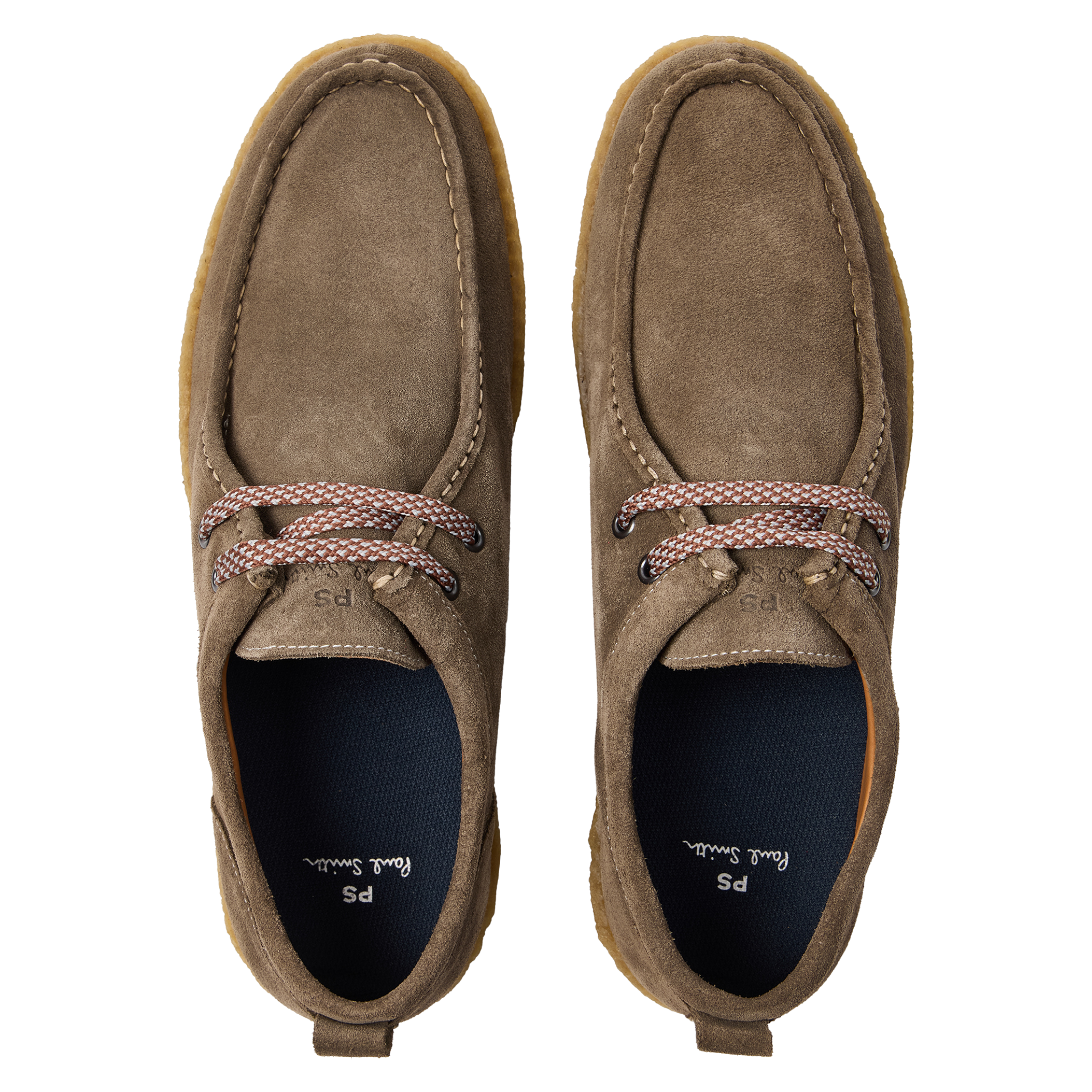 Mens Paul Smith Smoke Grey Buster Suede Shoes