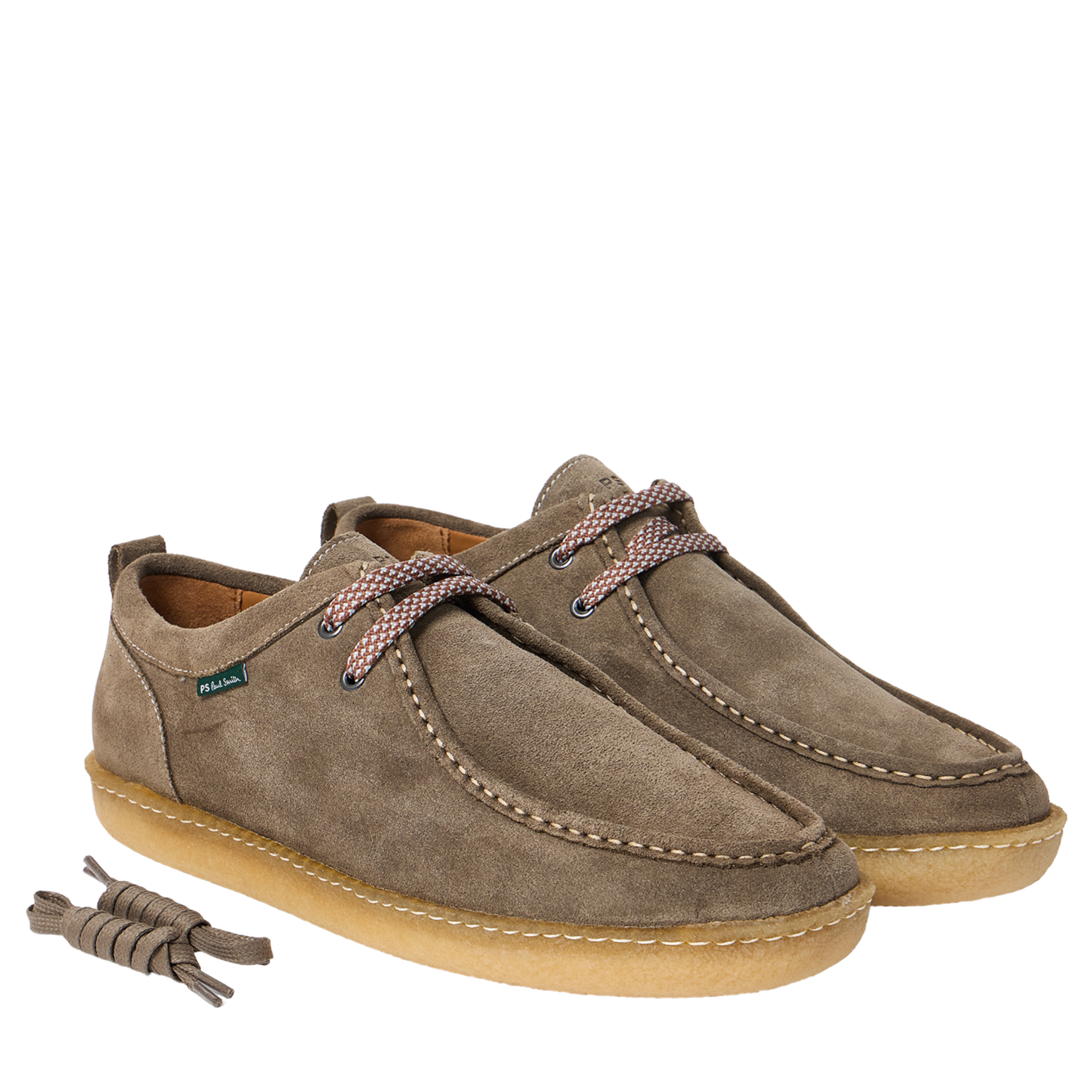 Mens Paul Smith Smoke Grey Buster Suede Shoes