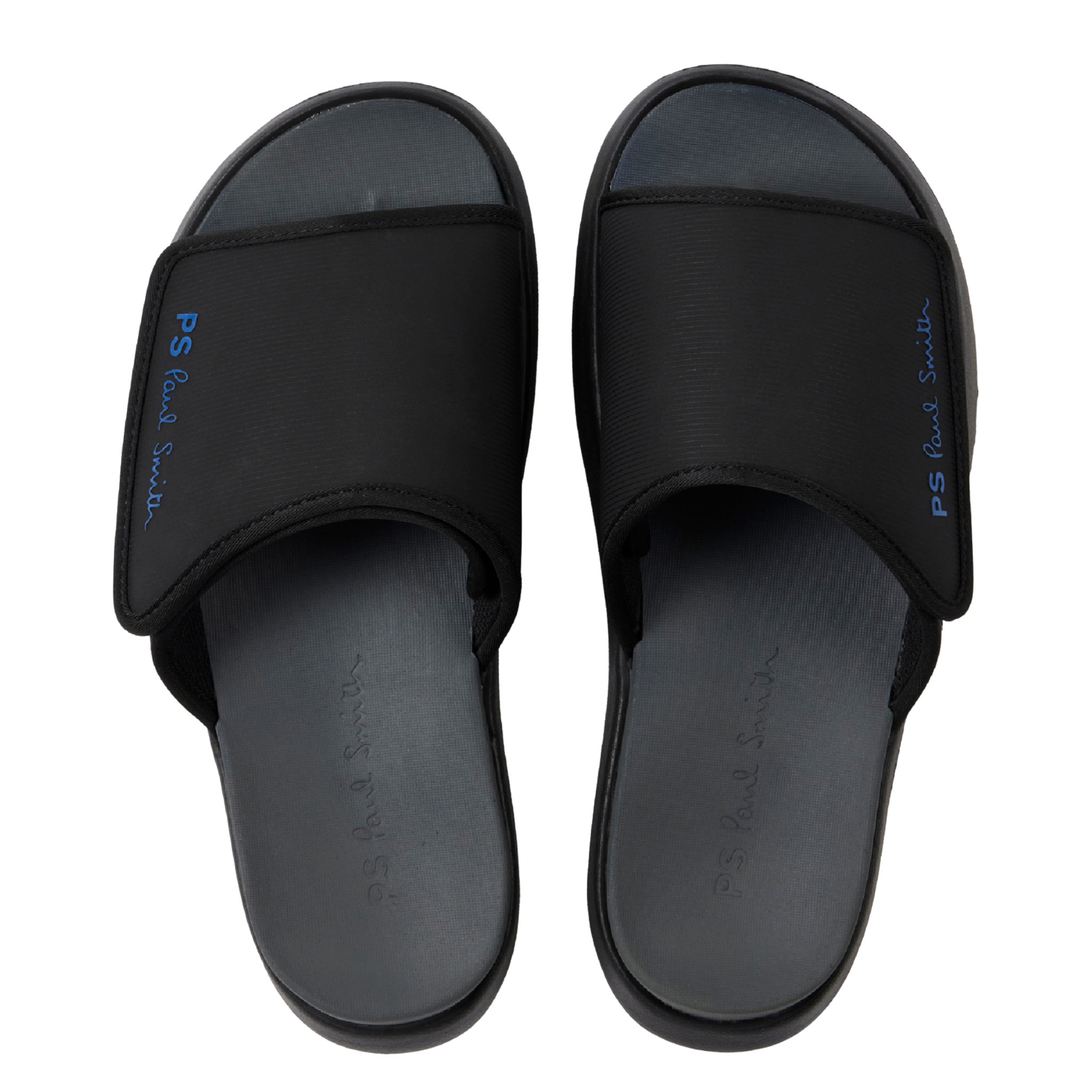 Mens Paul Smith Black Chiba Premium Velcro Slides