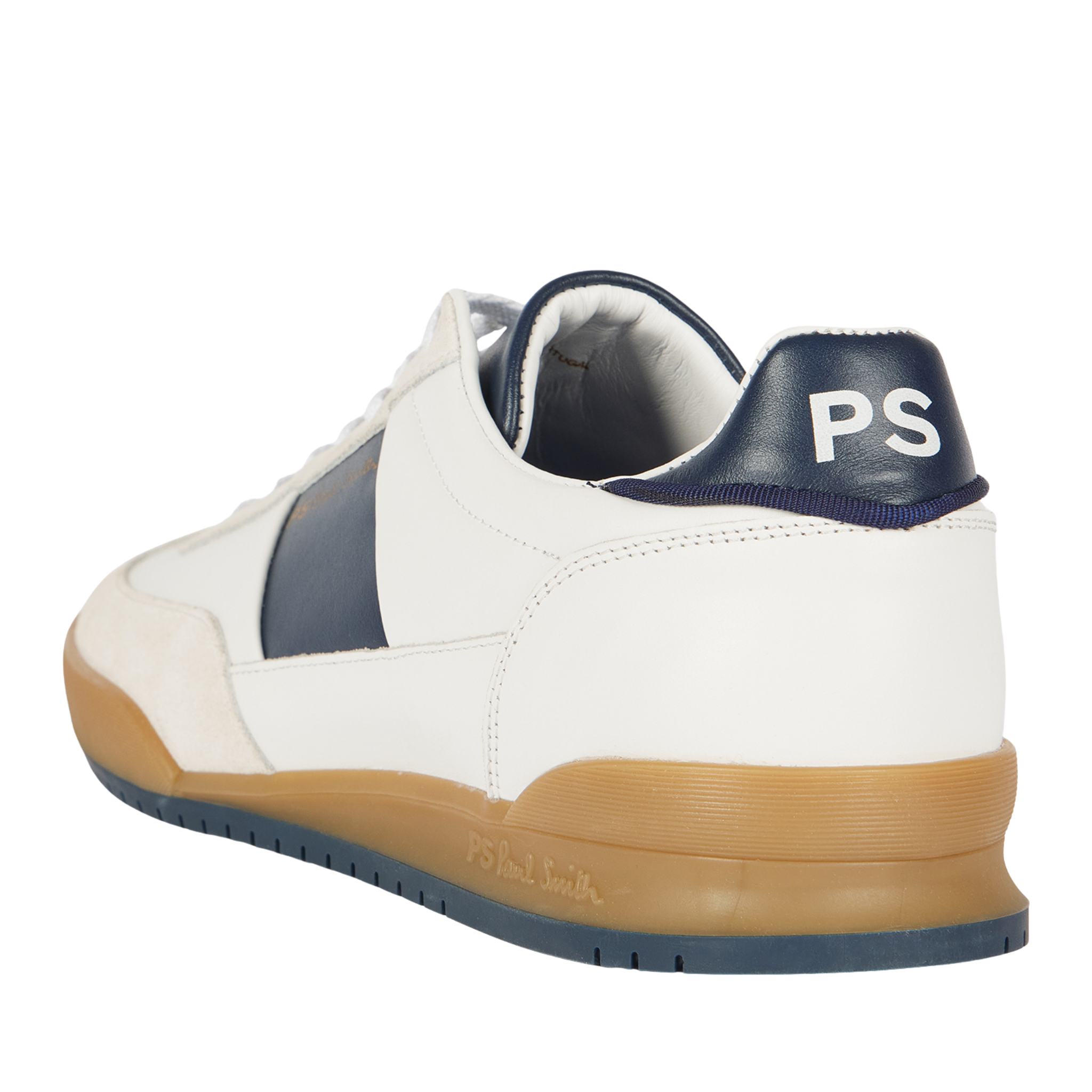 Mens Paul Smith White/Navy Panel Dover Trainers