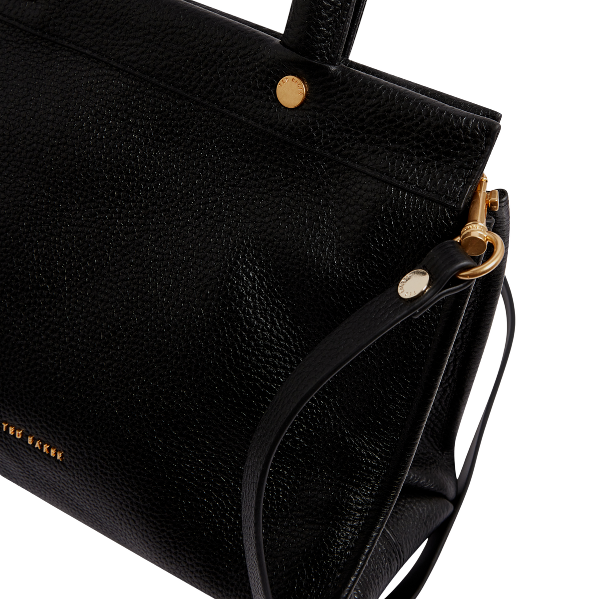 Womens Ted Baker Black Rollia Grab Handle Medium Tote Bag