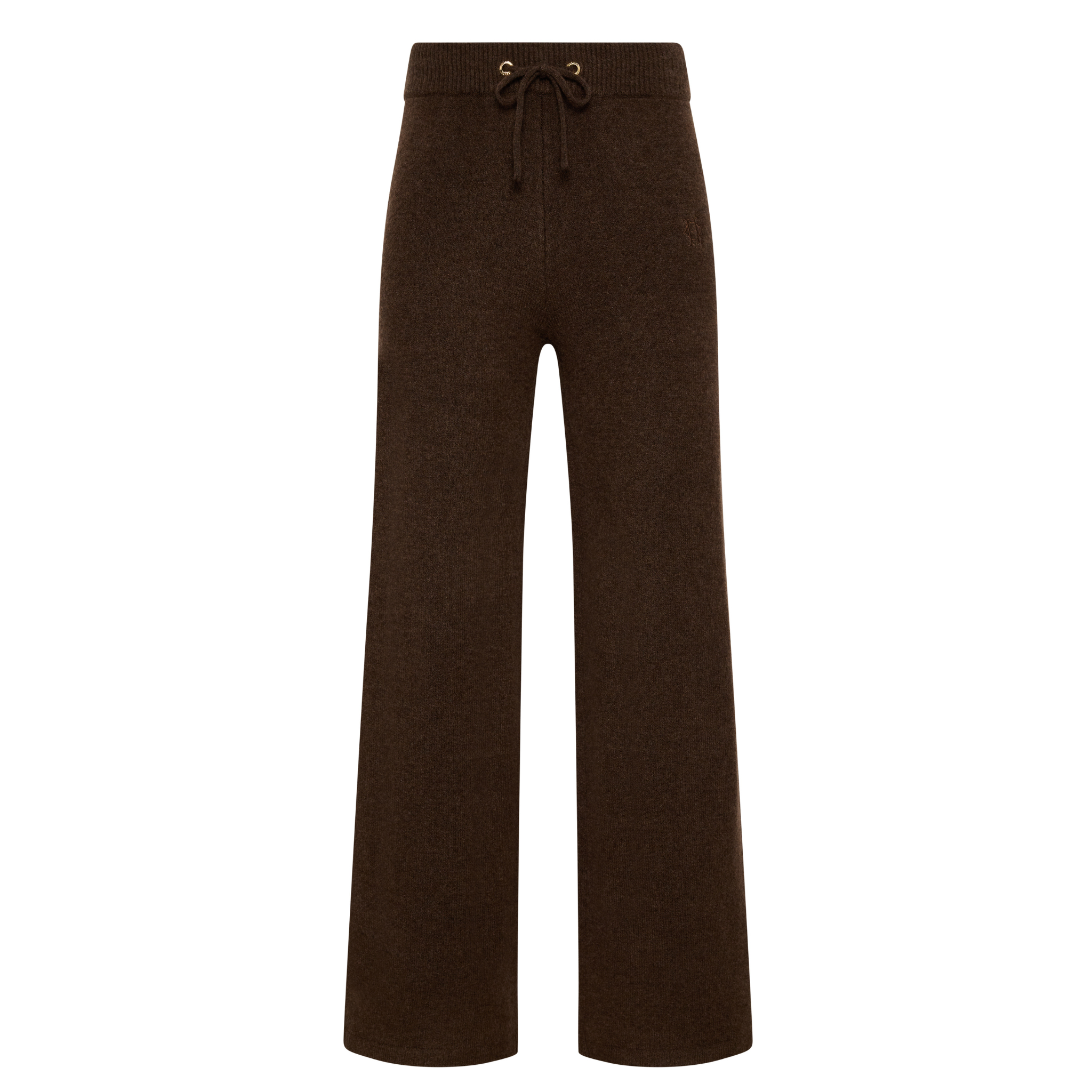 Womens Holland Cooper Chocolate Nina Knitted Wide Leg Pants