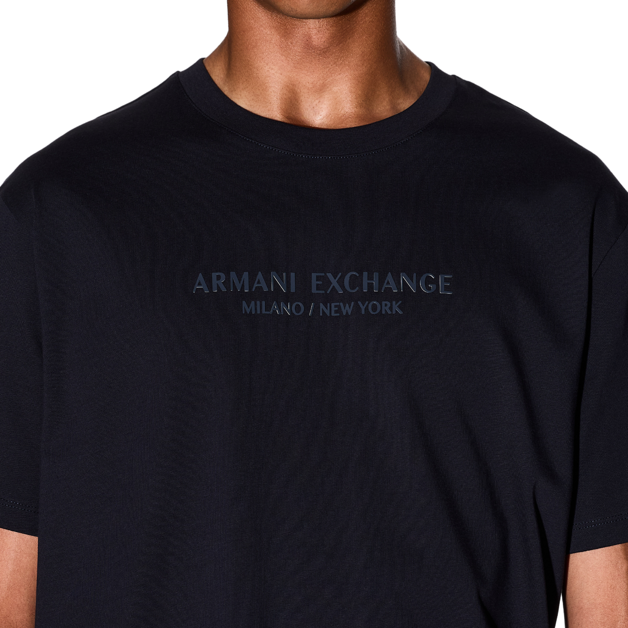 Mens Armani Exchange Deep Navy Milano/New York S/s T Shirt