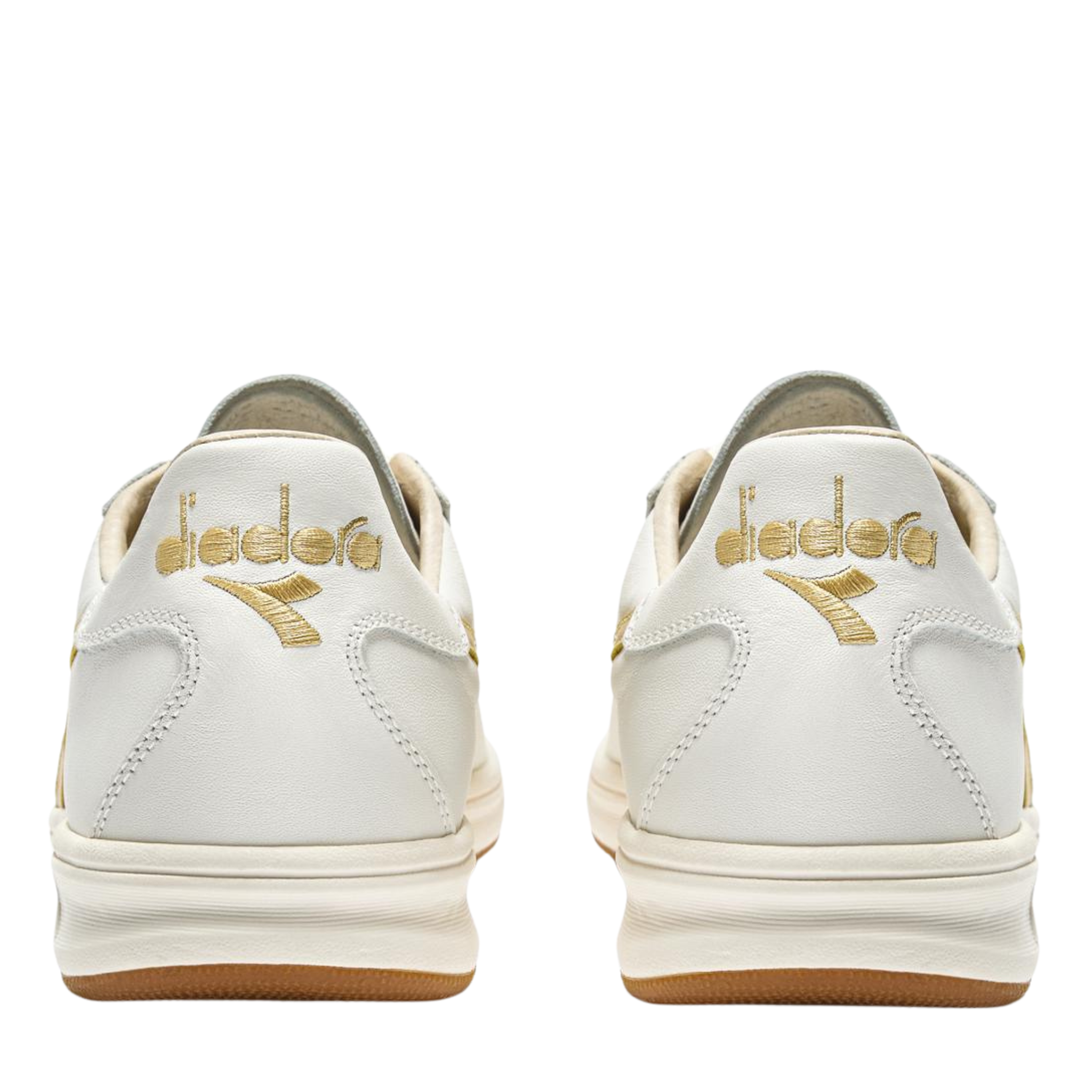 Mens Diadora White/Gold B.Elite '84 Italia Trainers
