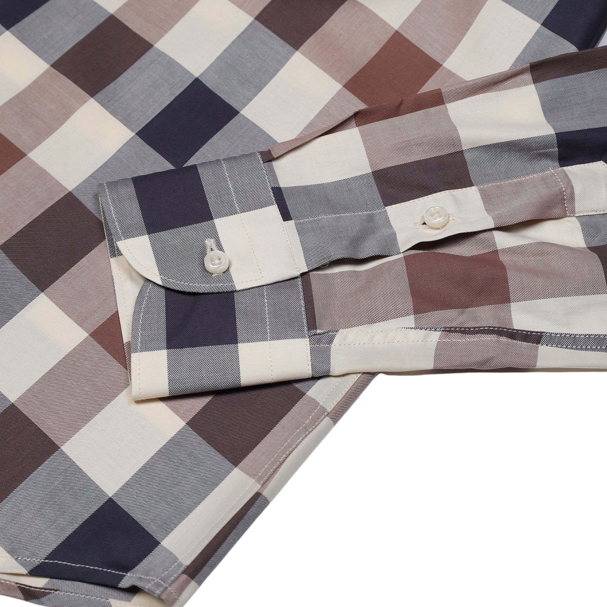 Mens Aquascutum Macro Check Iconic L/s Shirt