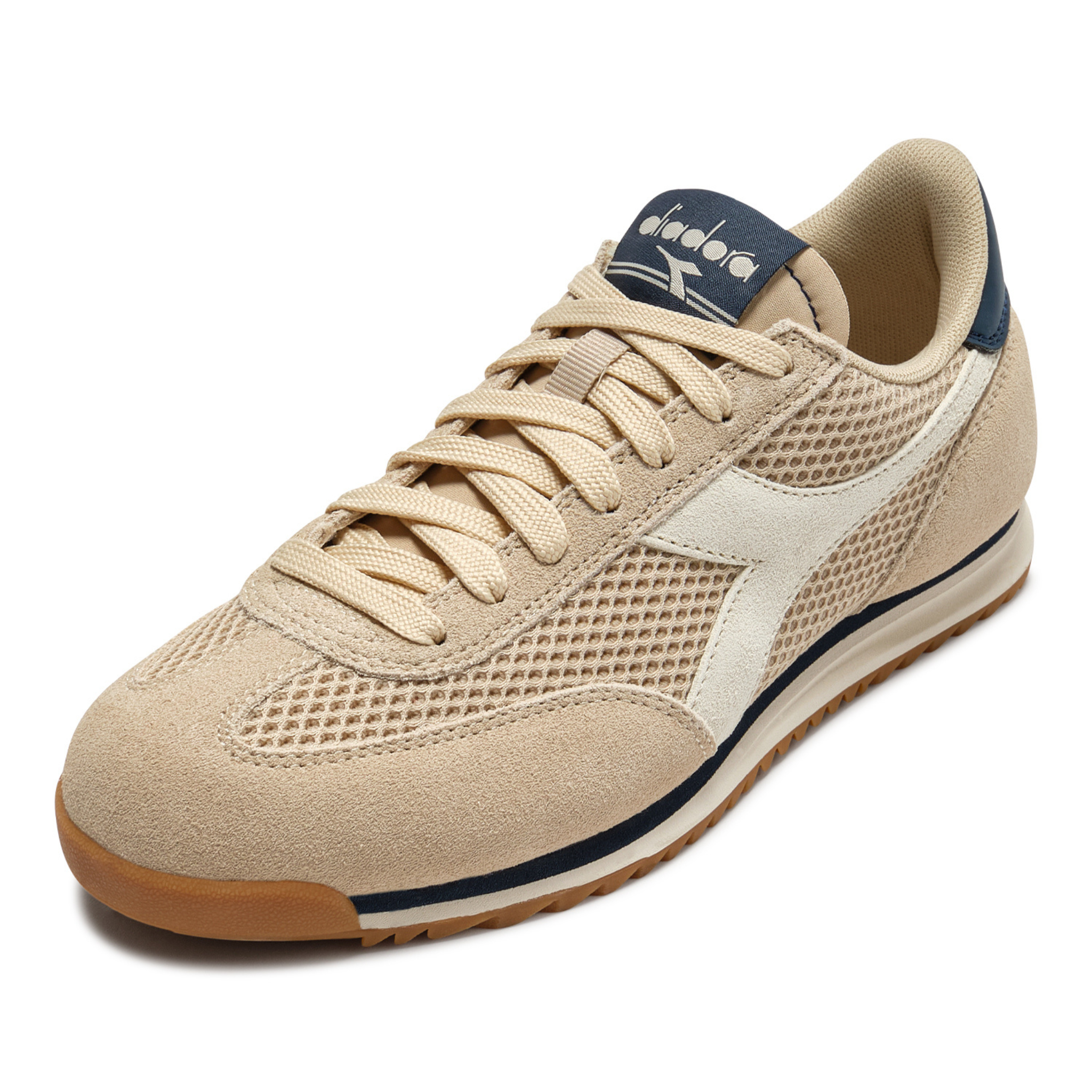 Mens Diadora Parchment Cross Mesh Trainers