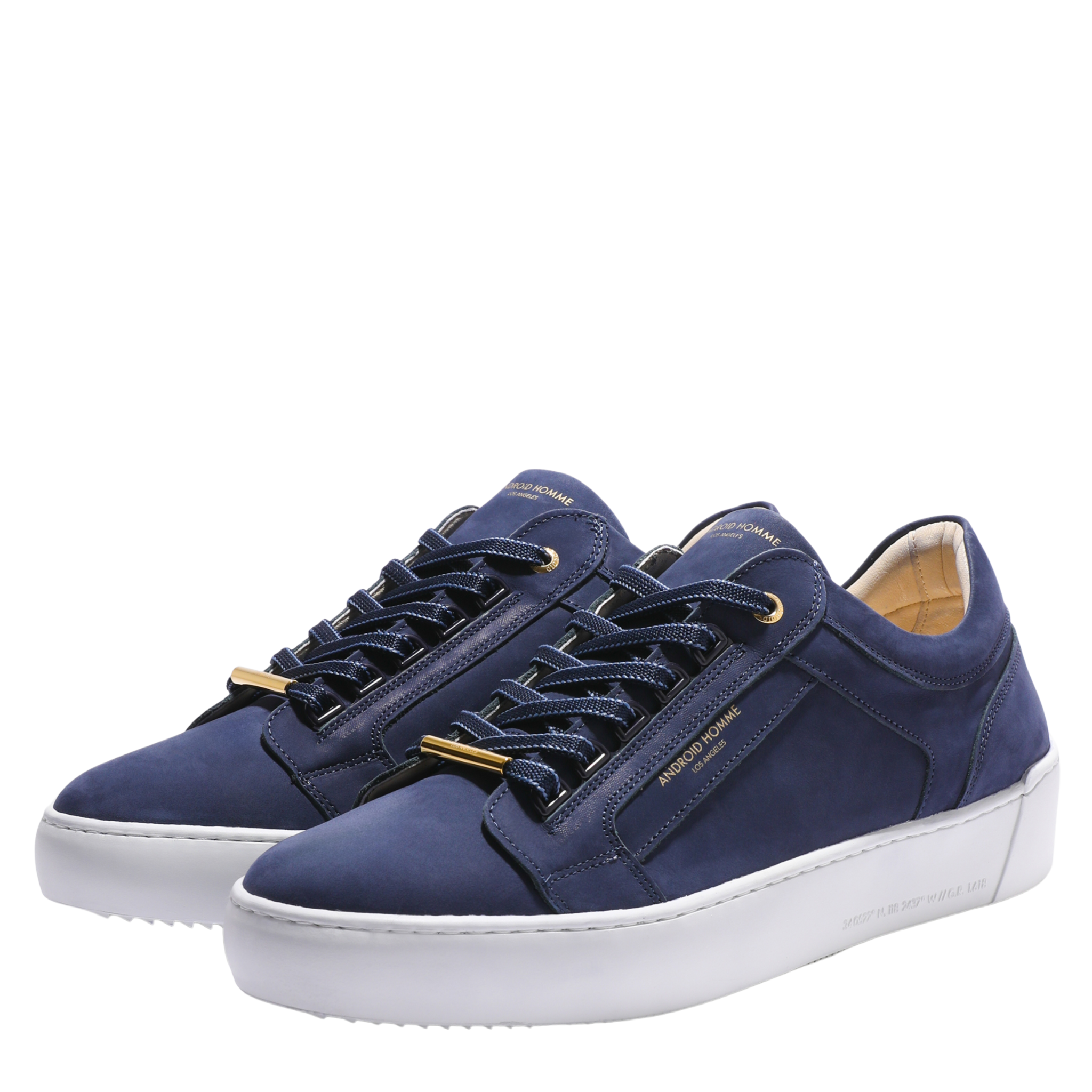 Mens Android Homme Ink Venice Nubuck/Gold Trainers