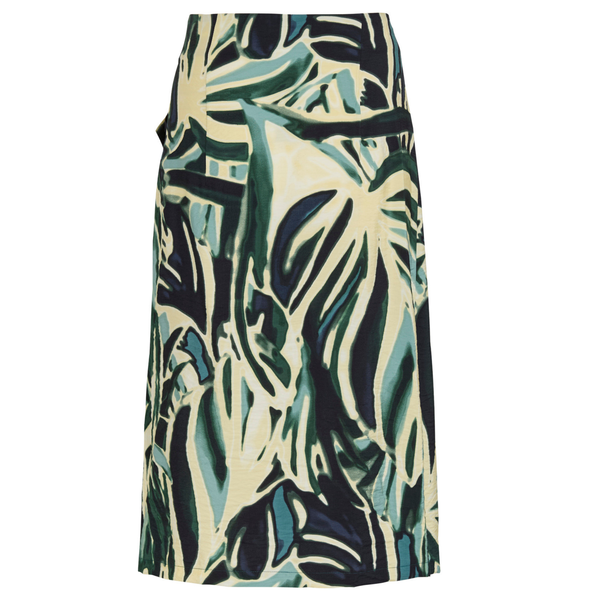 Womens Vila Atlantic Deep Viryn Midi Wrap Skirt