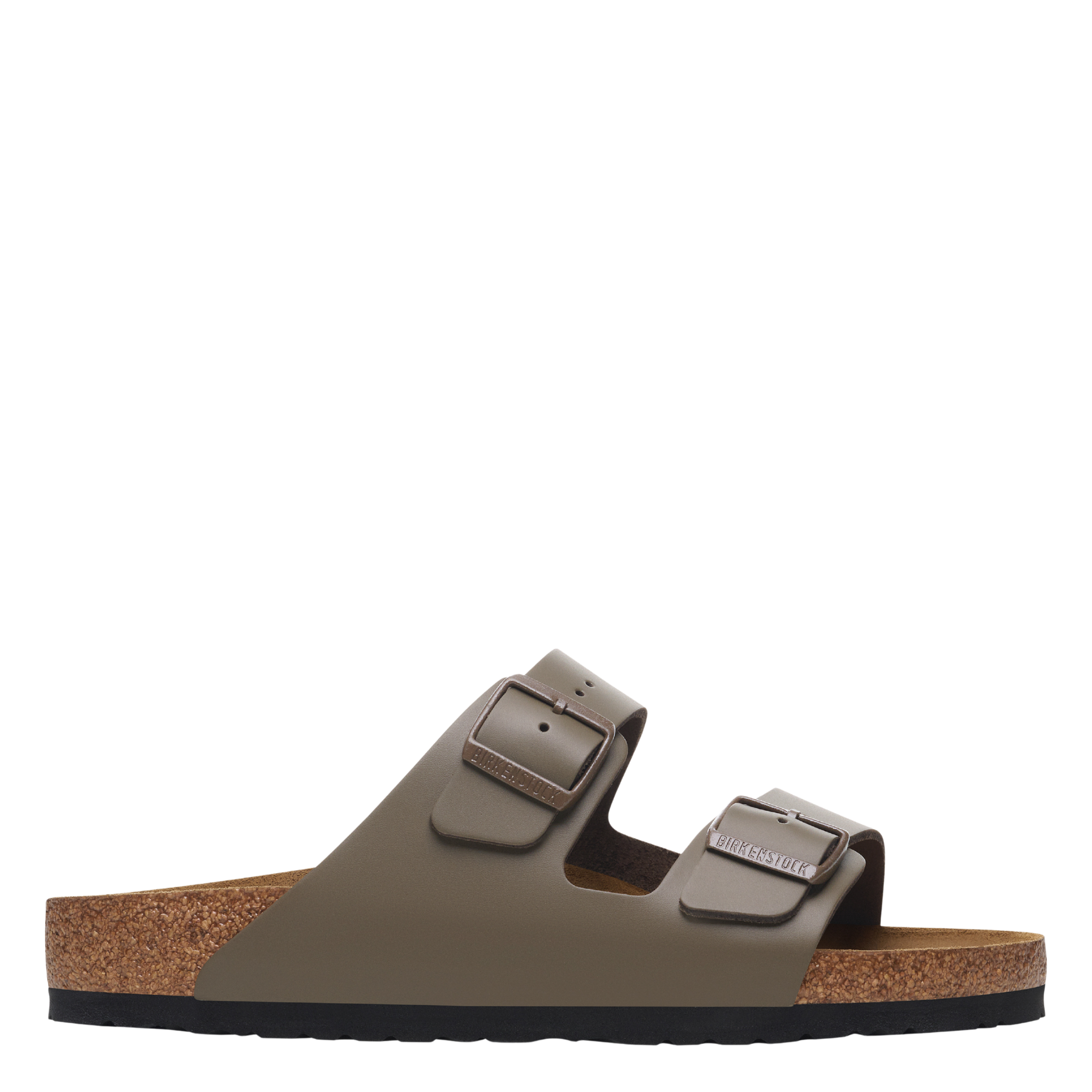Mens Birkenstock Concrete Grey Arizona Leather Sandals