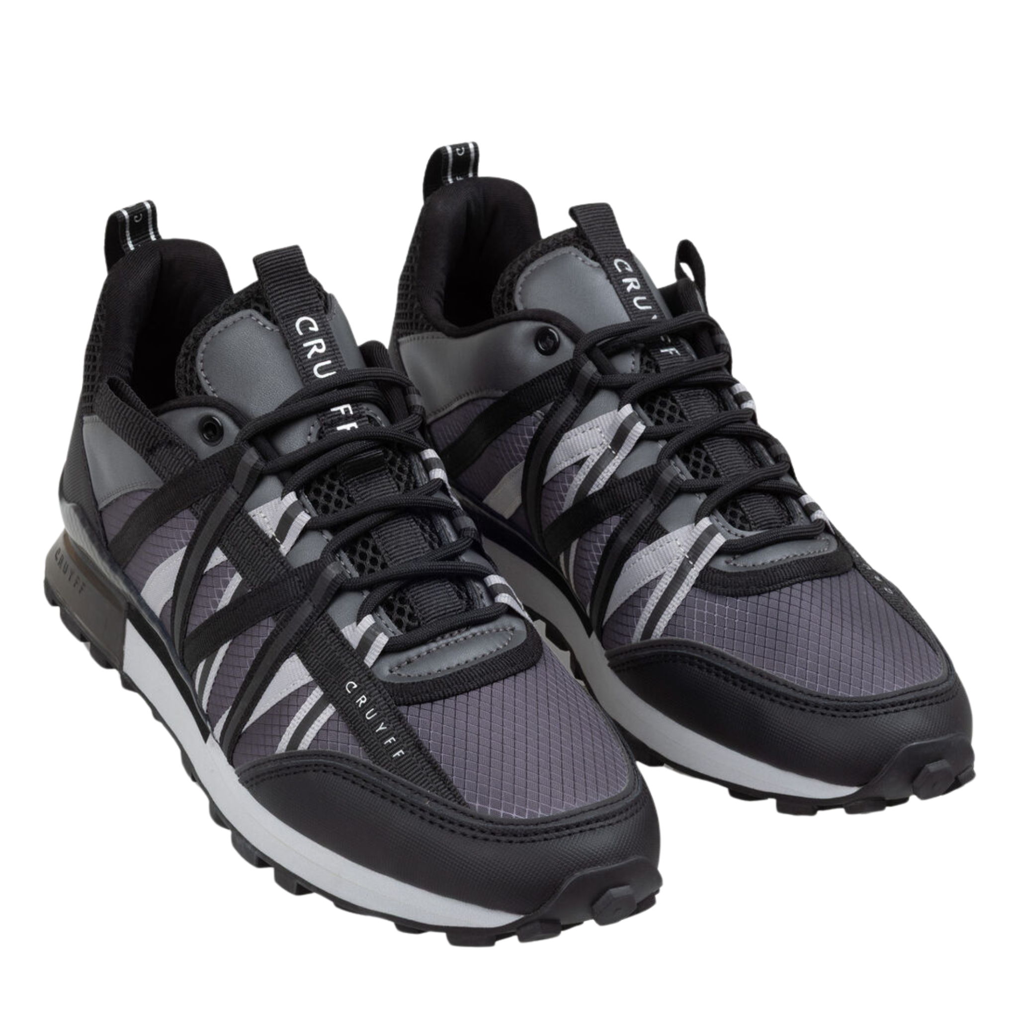 Mens Cruyff Black/Grey Fearia Trainers