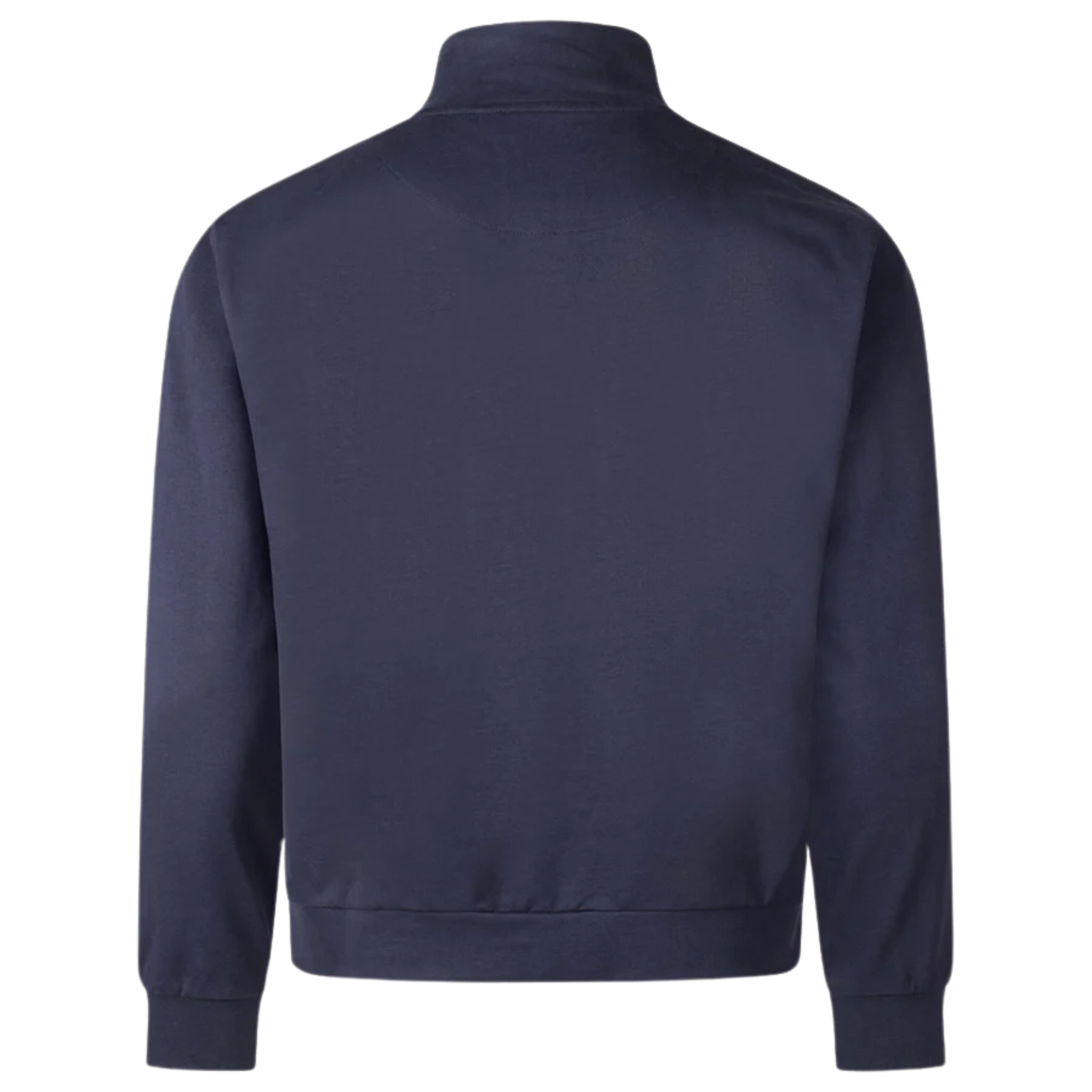 Mens Aquascutum Navy Shoulder Patch Zip Through Sweatshirt