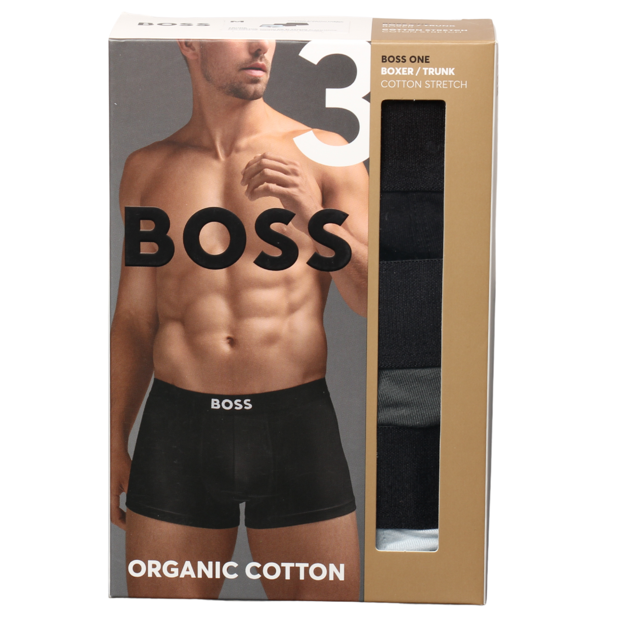 Mens BOSS Blue Misc BOSS ONE 3PK Trunks