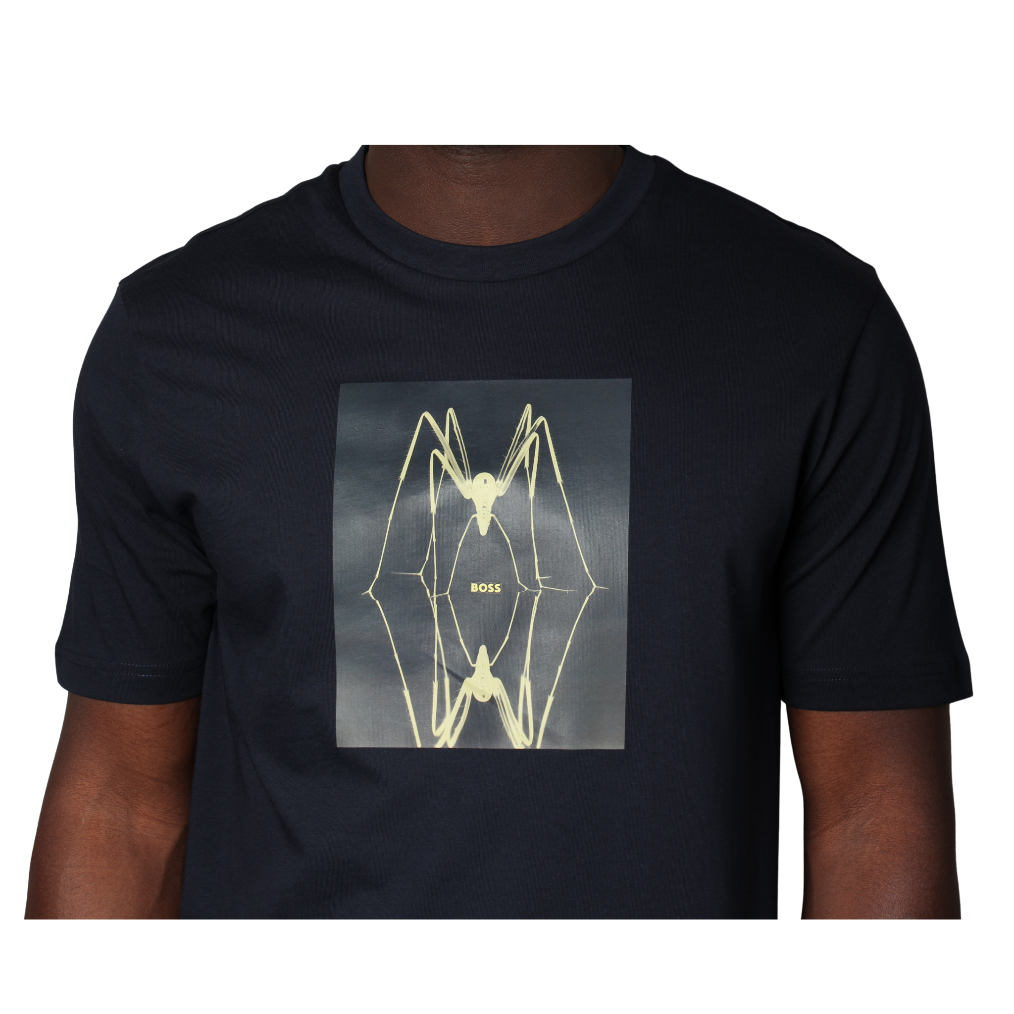 Mens BOSS Dark Blue Te_Creature S/s T Shirt