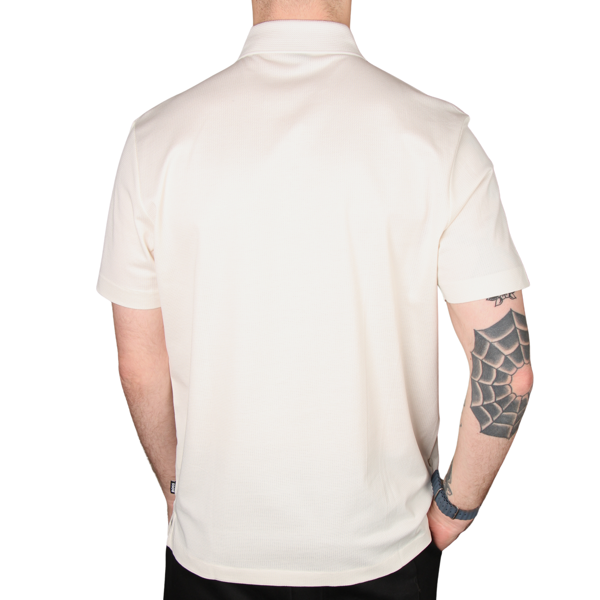 Mens BOSS Natural H-Pack 316 Jacquard S/s Polo Shirt