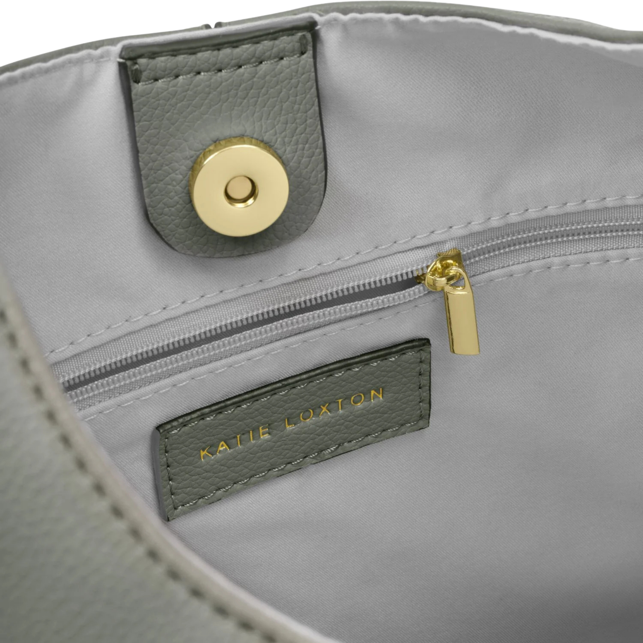 Womens Katie Loxton Graphite Green Laila Slouch Shoulder Bag