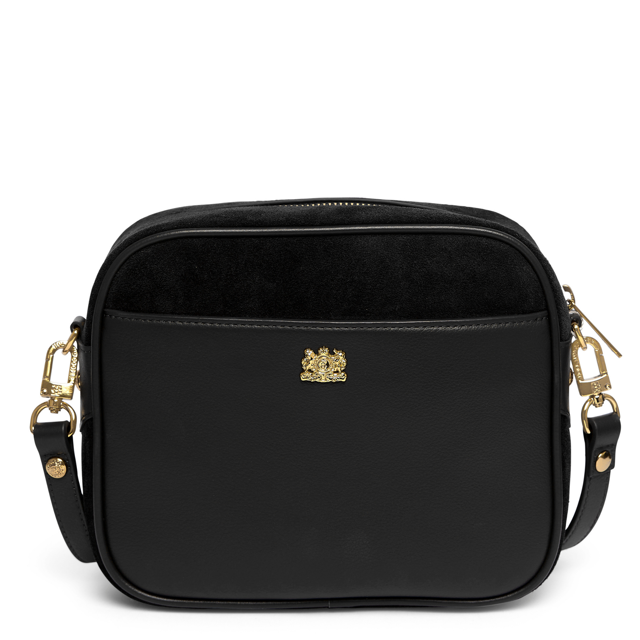 Womens Holland Cooper Black Leather Country Camera Bag