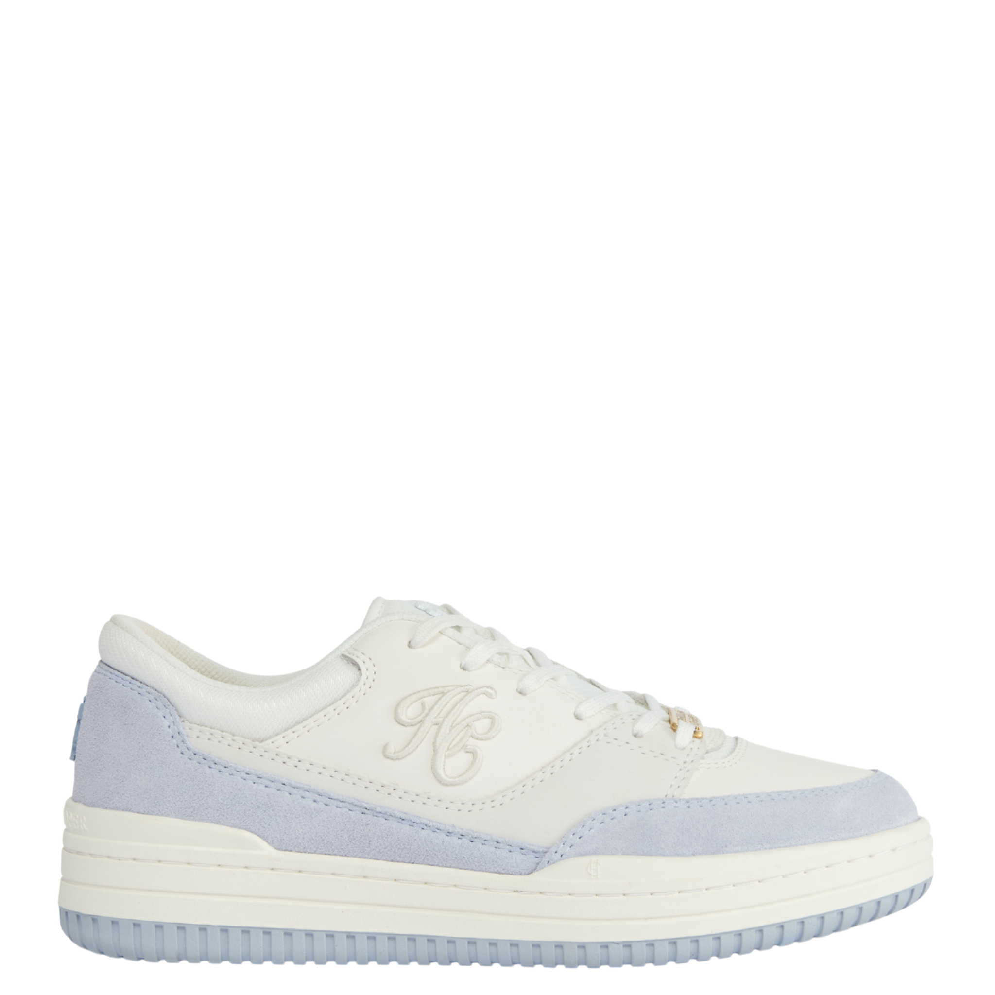 Womens Holland Cooper Cream/Smoky Blue Retro Trainers