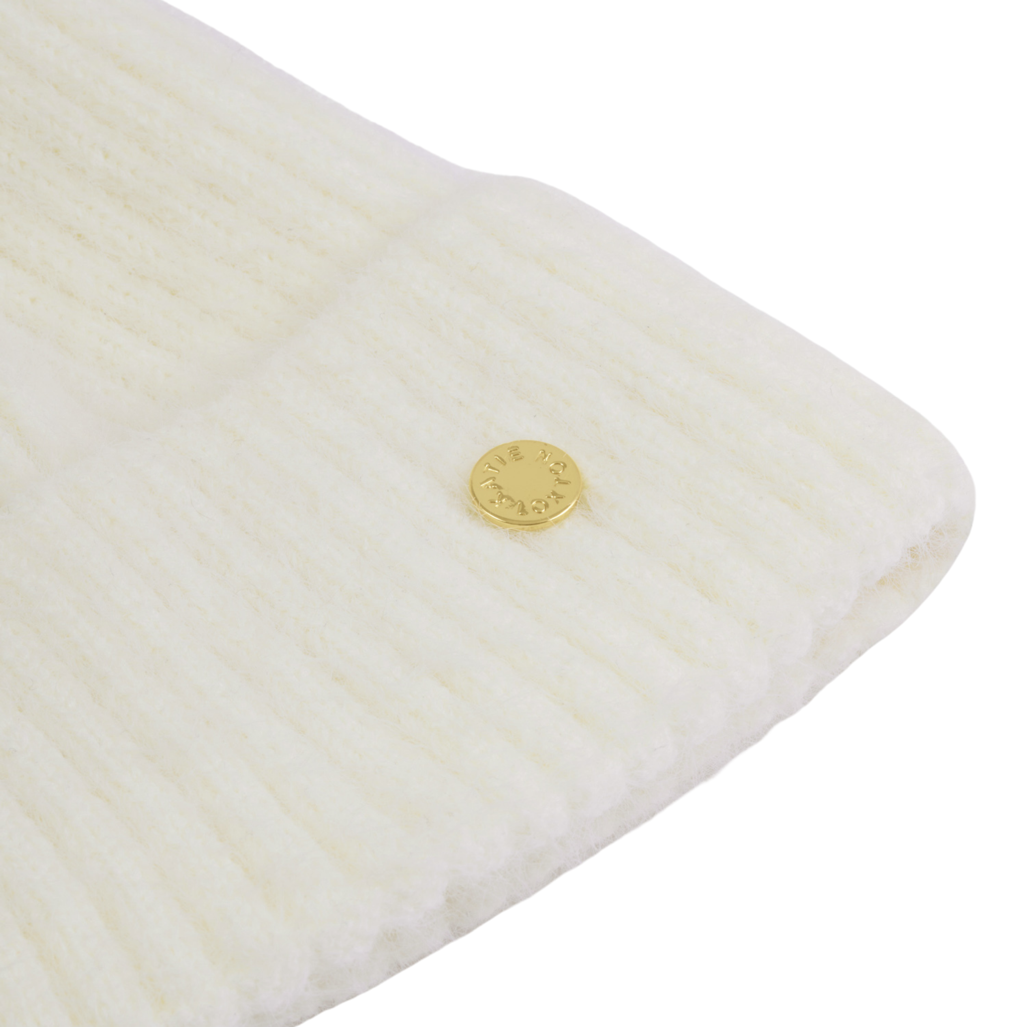 Womens Katie Loxton White Knitted Pom Pom Hat