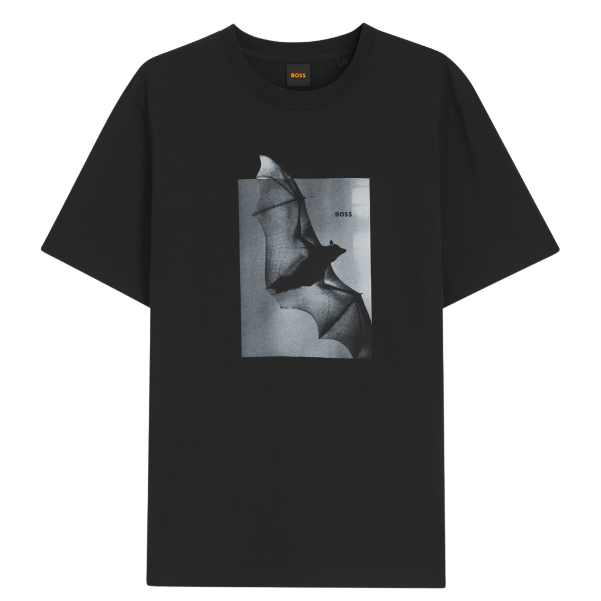 Mens BOSS Black Te_Being Bat S/s T Shirt
