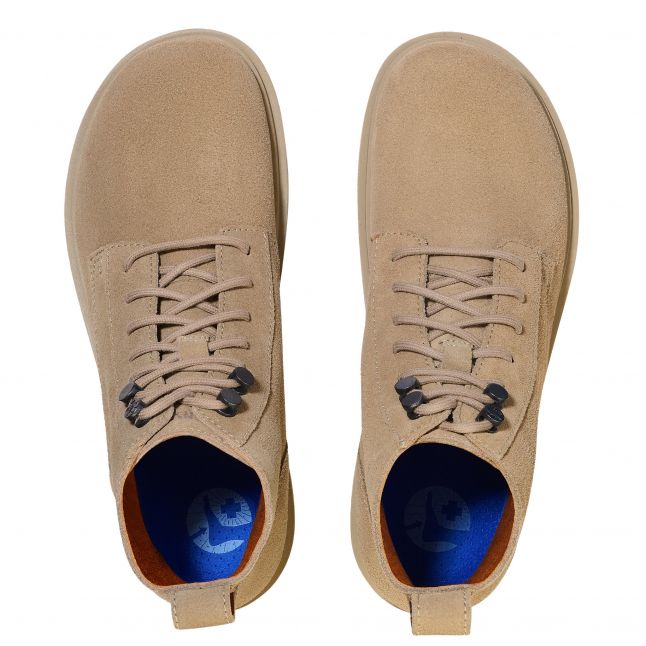 Womens Birkenstock Taupe Suede Highwood Lace Mid Boots